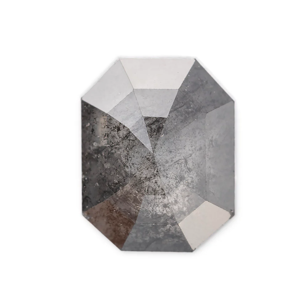 Salt and Pepper Diamonds - Emerald/Cushion Cut - Image 12