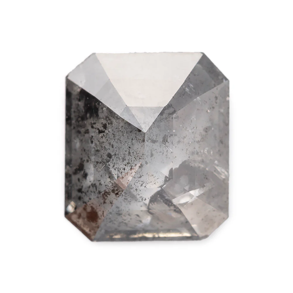 Salt and Pepper Diamonds - Emerald/Cushion Cut - Image 13