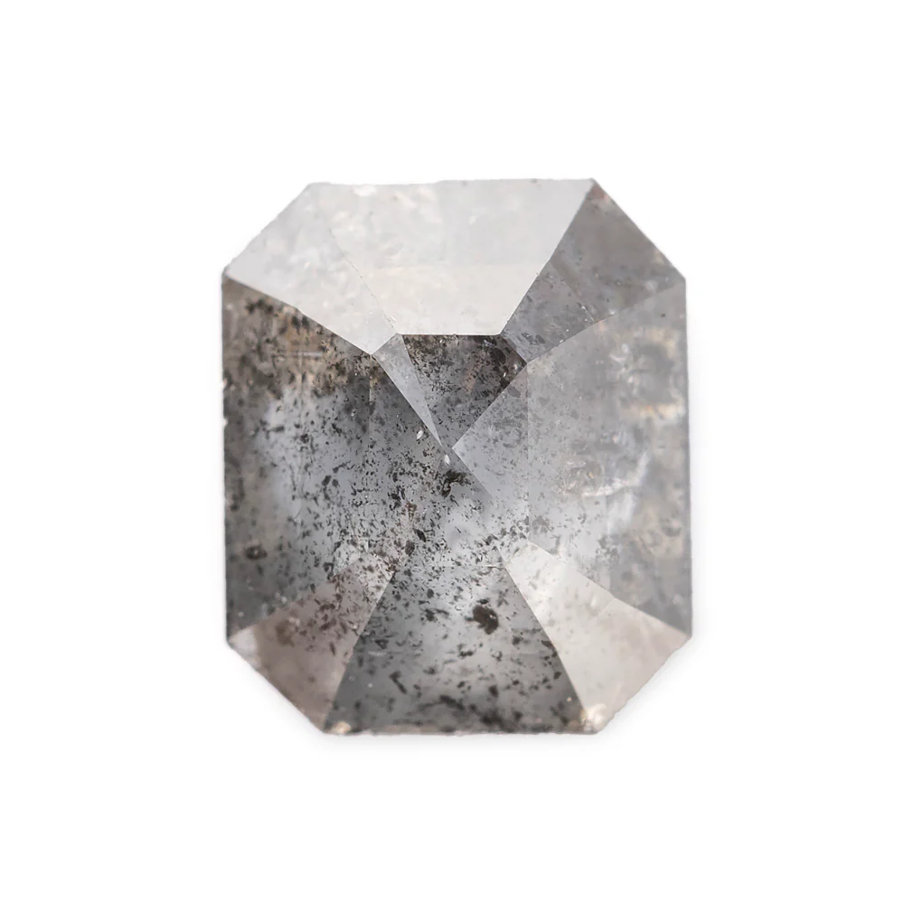 Salt and Pepper Diamonds - Emerald/Cushion Cut - Image 16