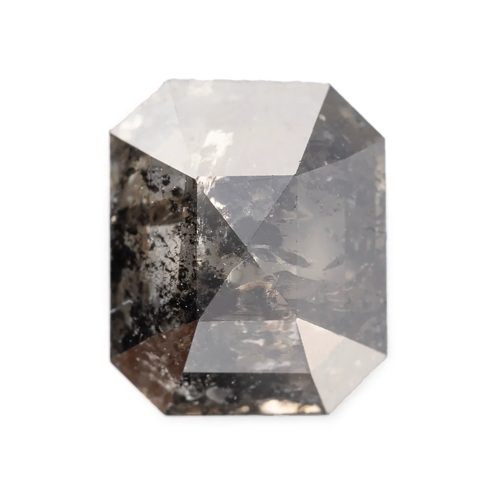 Salt and Pepper Diamonds - Emerald/Cushion Cut - Image 17