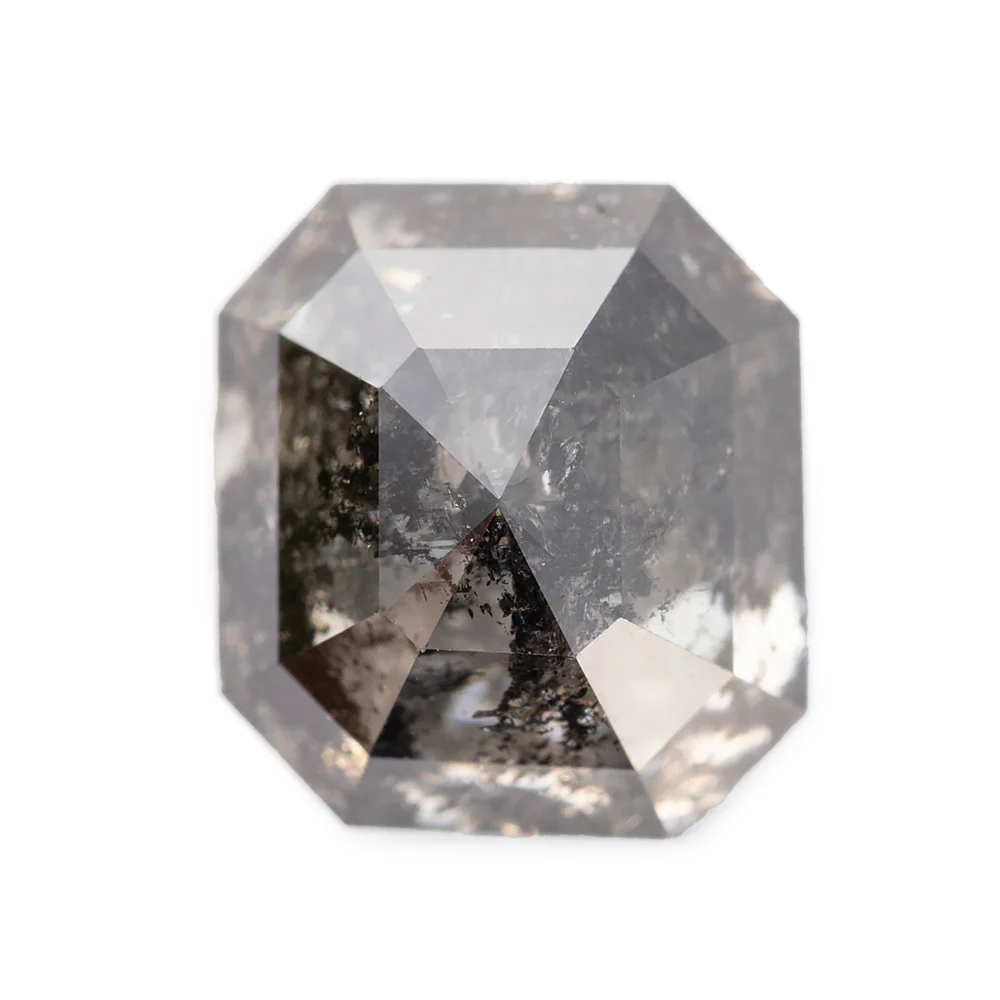 Salt and Pepper Diamonds - Emerald/Cushion Cut - Image 25