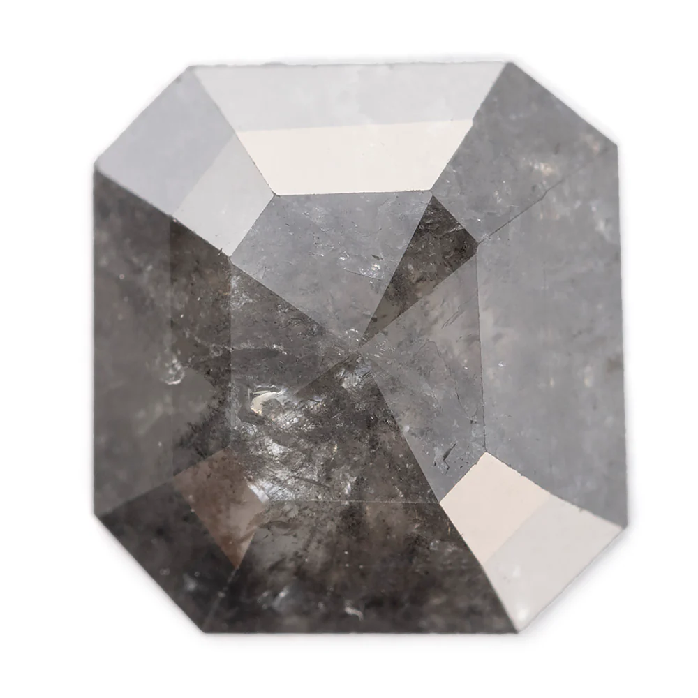 Salt and Pepper Diamonds - Emerald/Cushion Cut - Image 27