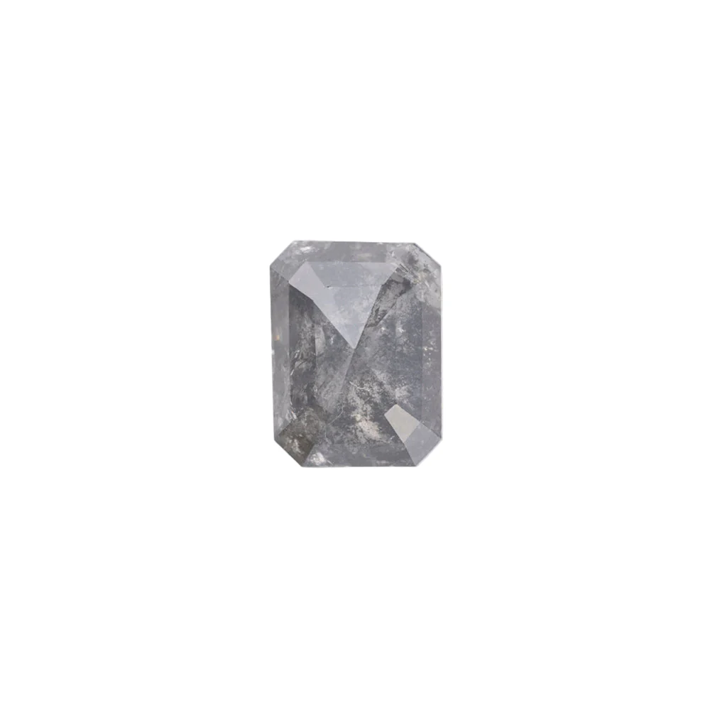 Salt and Pepper Diamonds - Emerald/Cushion Cut - Image 4