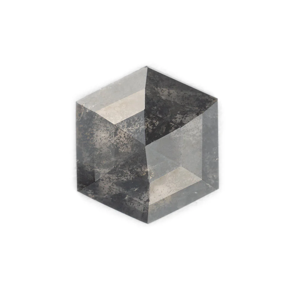 Salt and Pepper Diamonds - Hexagon - Image 100