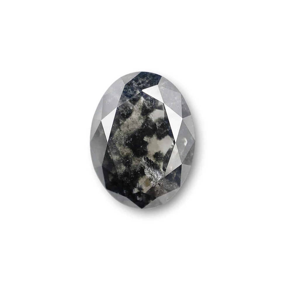 Salt and Pepper Diamonds - Oval - Image 3