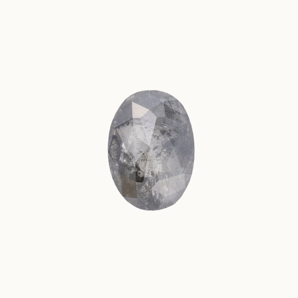 Salt and Pepper Diamonds - Oval - Image 4