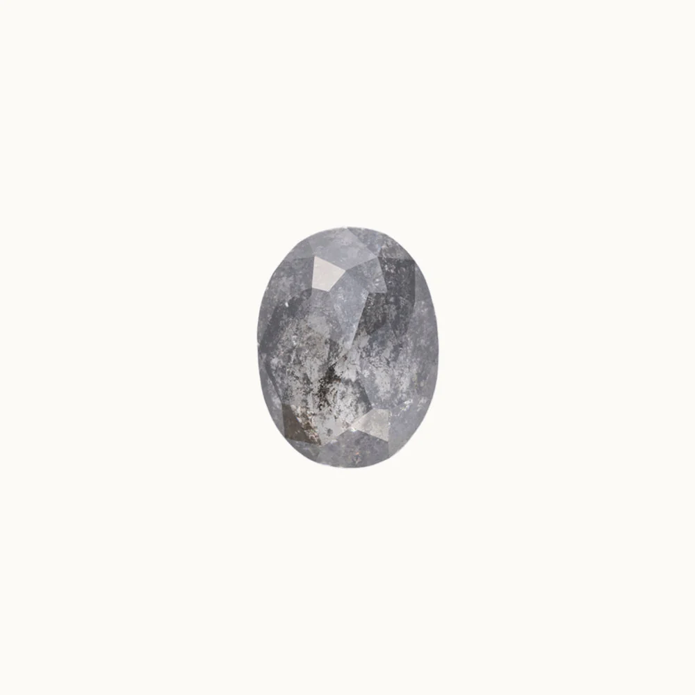 Salt and Pepper Diamonds - Oval - Image 5