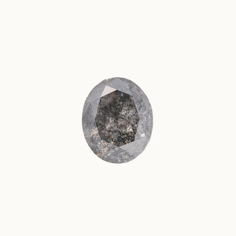 Salt and Pepper Diamonds - Oval - Image 7