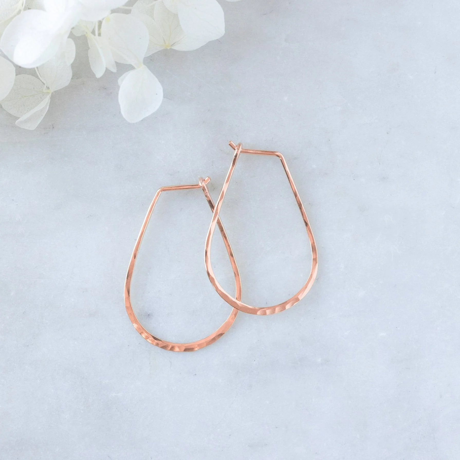 Small Horseshoe Hoop Earrings | Yellow, Rose, White or Sterling Silver - Image 4