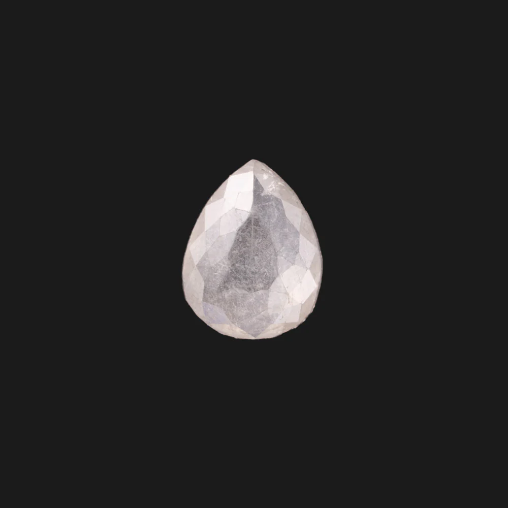 Stone: (One of a Kind Geometric Diamond Huggie Stud) - Image 13