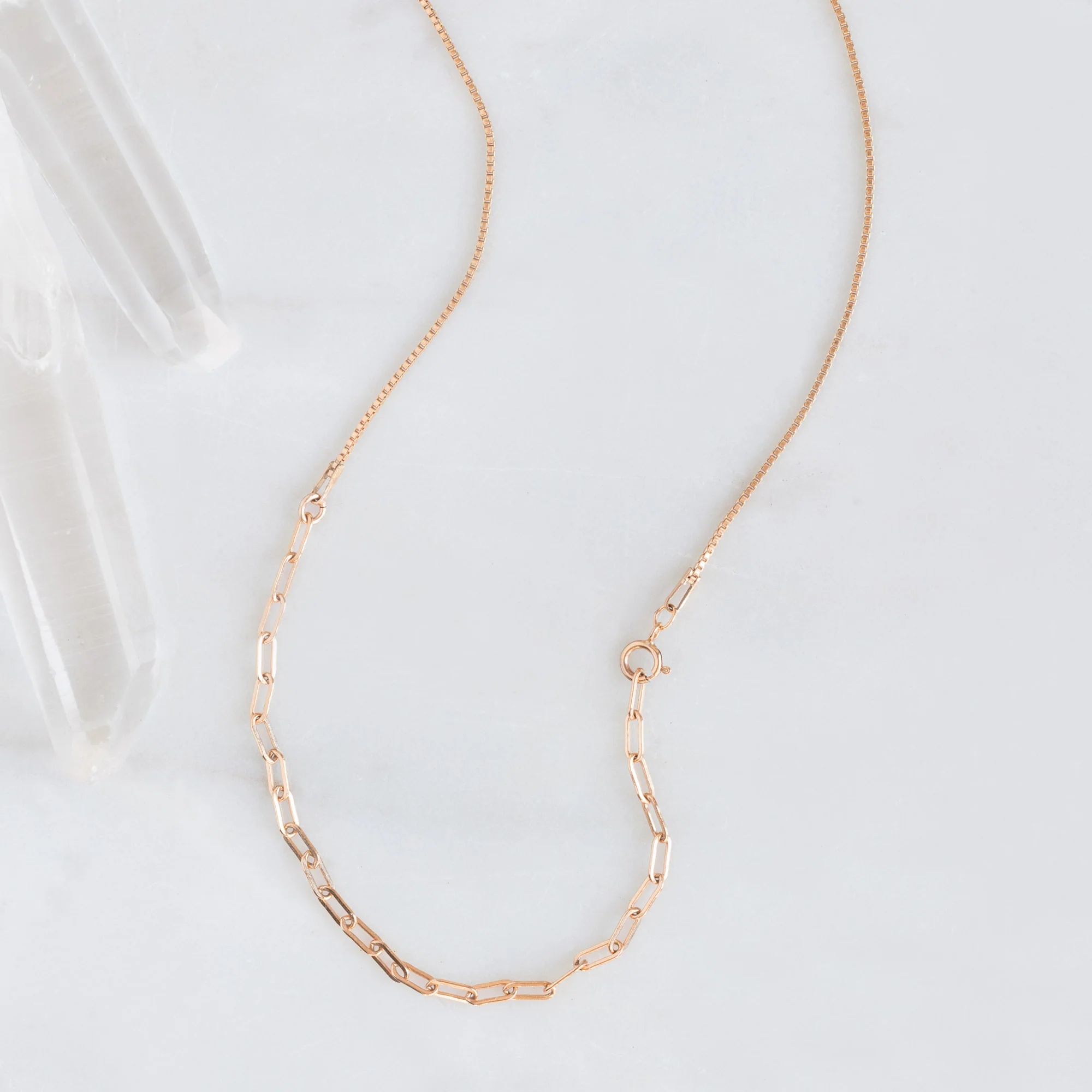 The 4-in-1 Cable Chain Necklace | Yellow, Rose, White or Sterling Silver - Image 4
