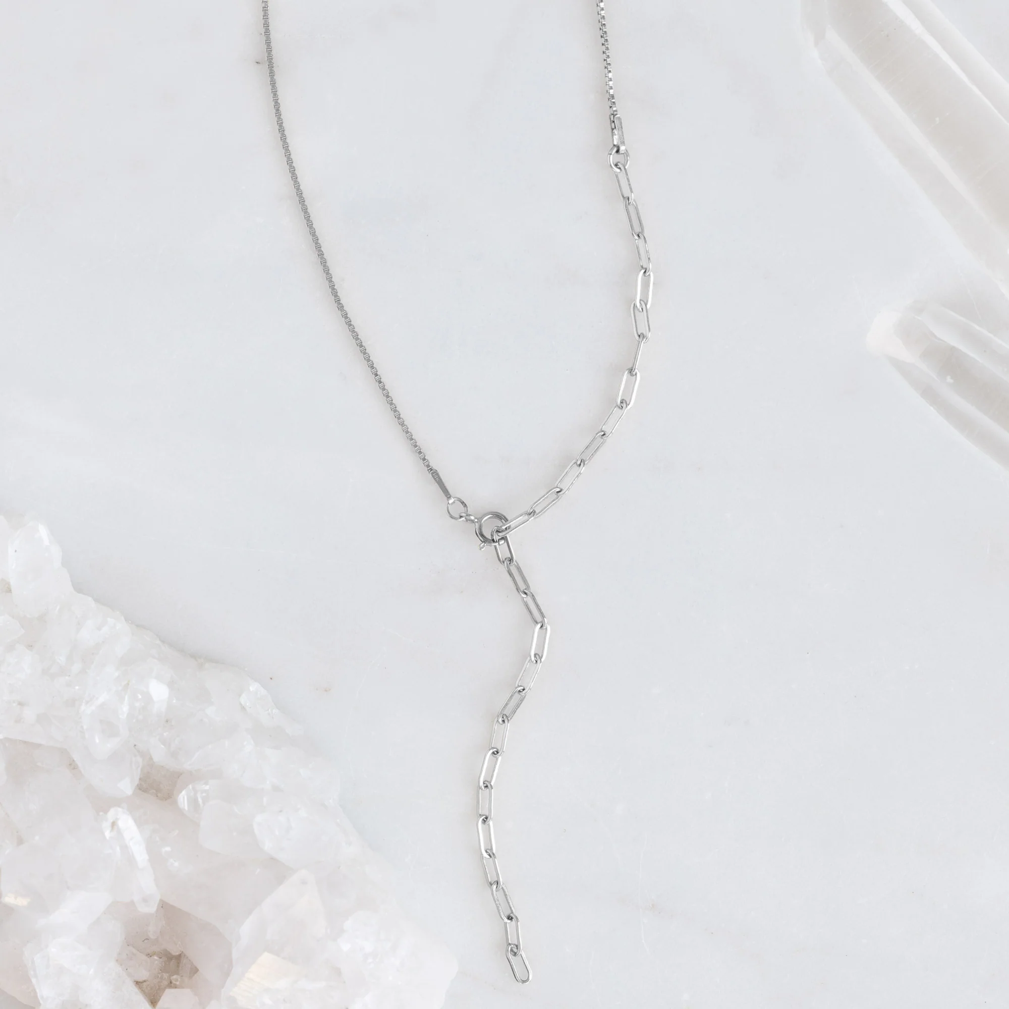 The 4-in-1 Cable Chain Necklace | Yellow, Rose, White or Sterling Silver - Image 7