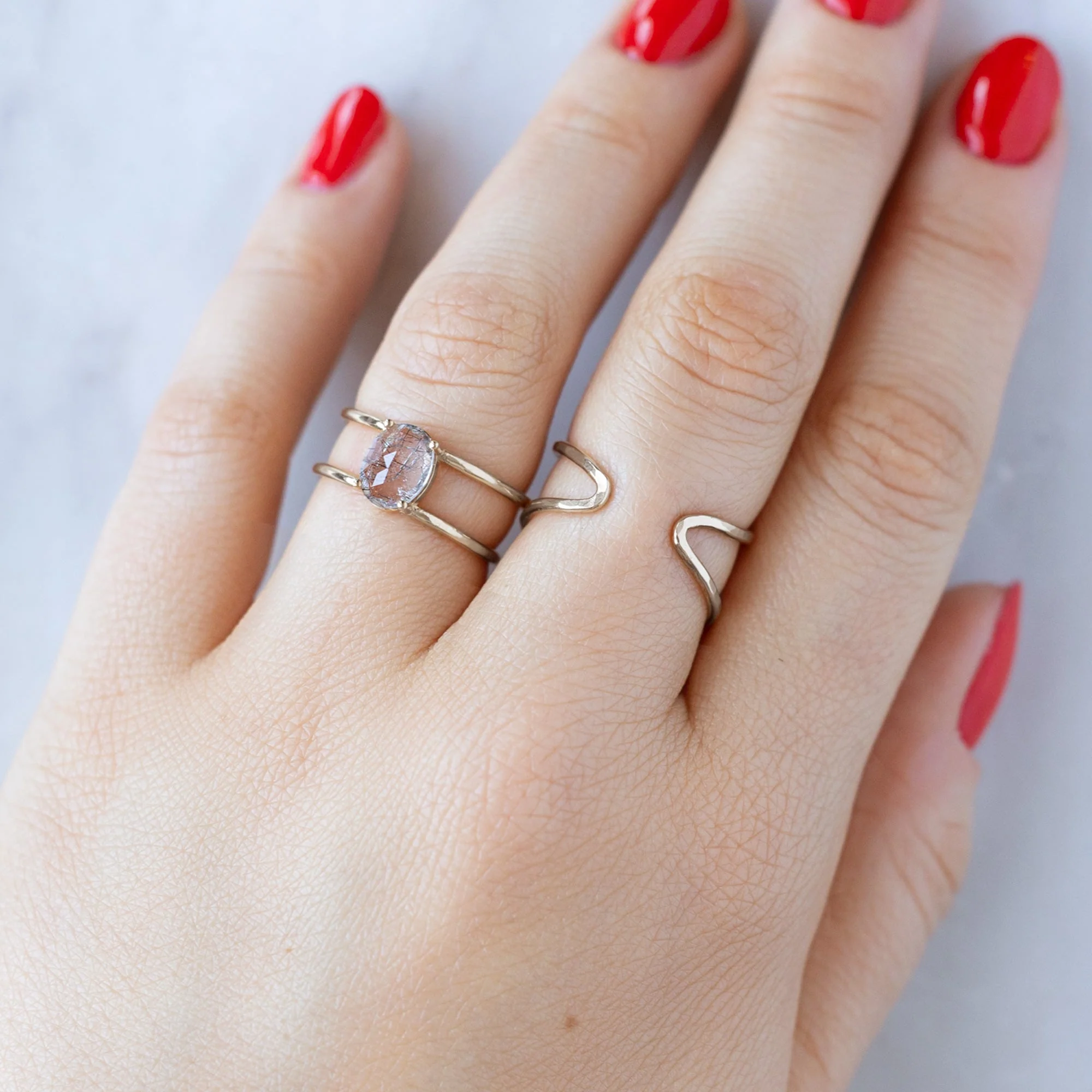 The Arrow Ring | Yellow, Rose, White or Sterling Silver - Image 9