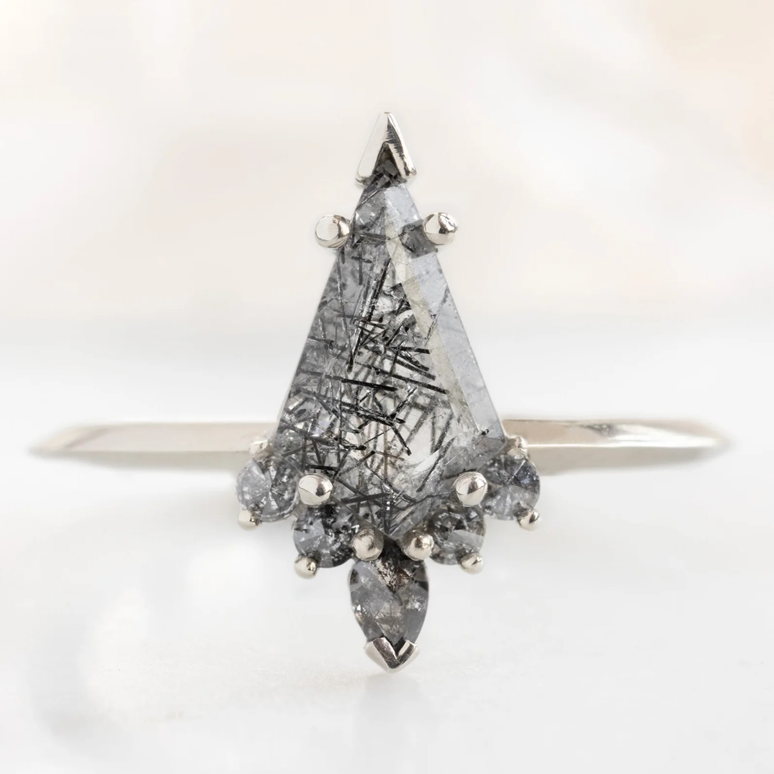 Design Your Own Custom | Tourmaline in Quartz Engagement Ring - Image 8