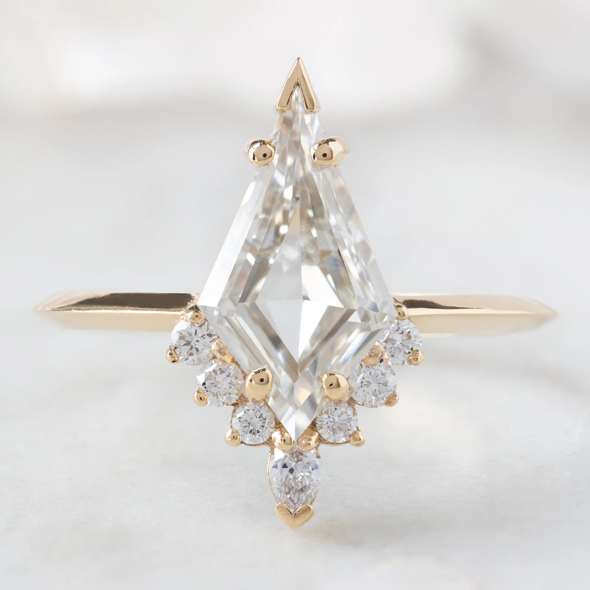 The Aster Ring | 1.65ct Kite Lab Grown White Diamond in 14K Yellow Gold - Image 6