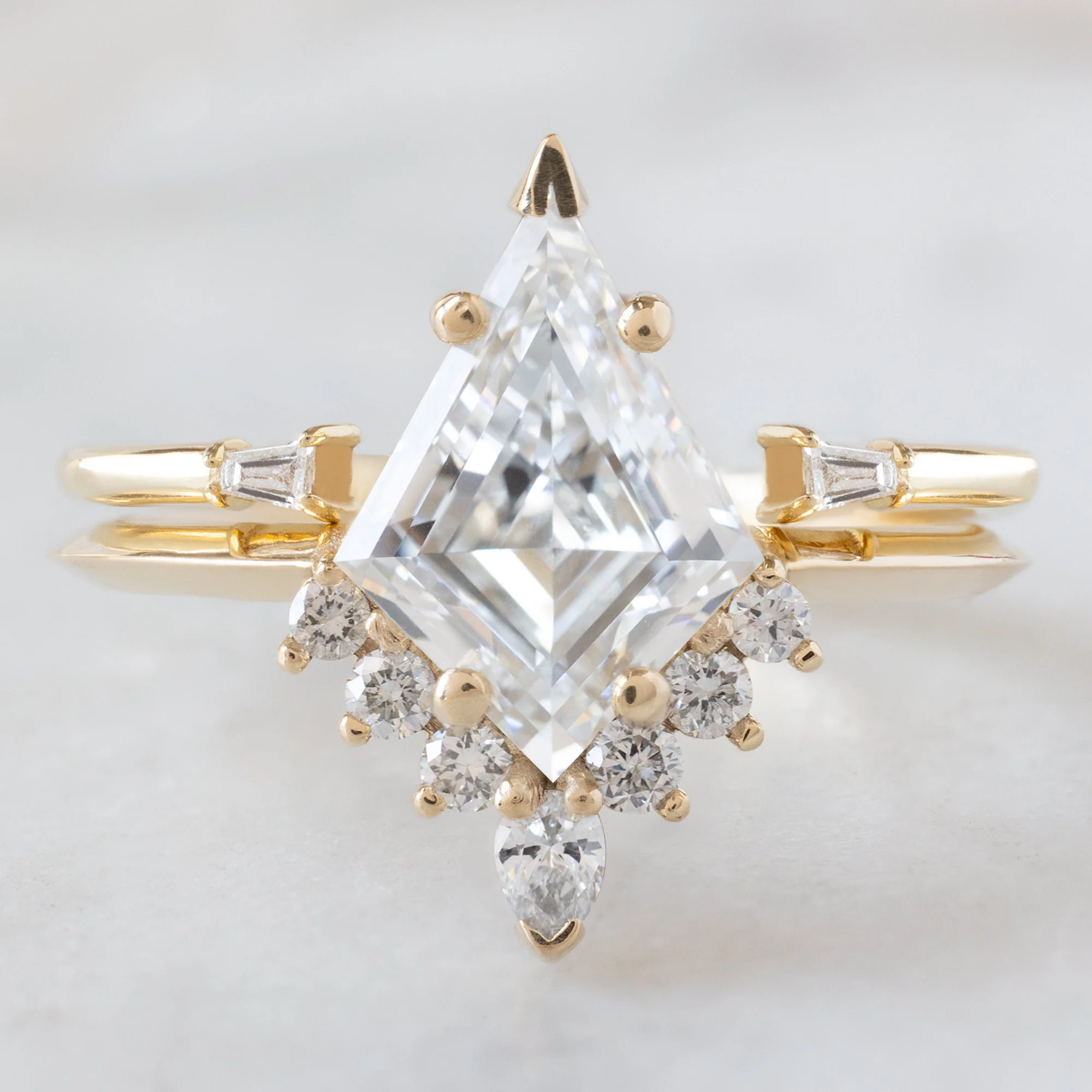 The Aster Ring | 1.75ct Lab Grown Kite White Diamond in 14K Yellow Gold - Image 3