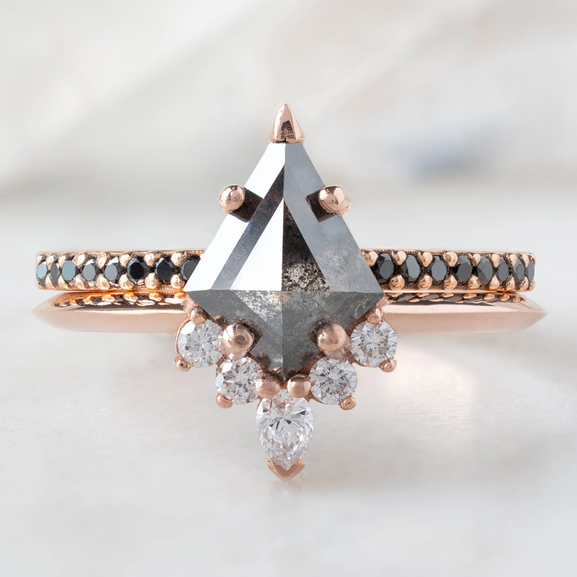 The Aster Ring | Build Your Own Kite Black Diamond Engagement Ring - Image 3