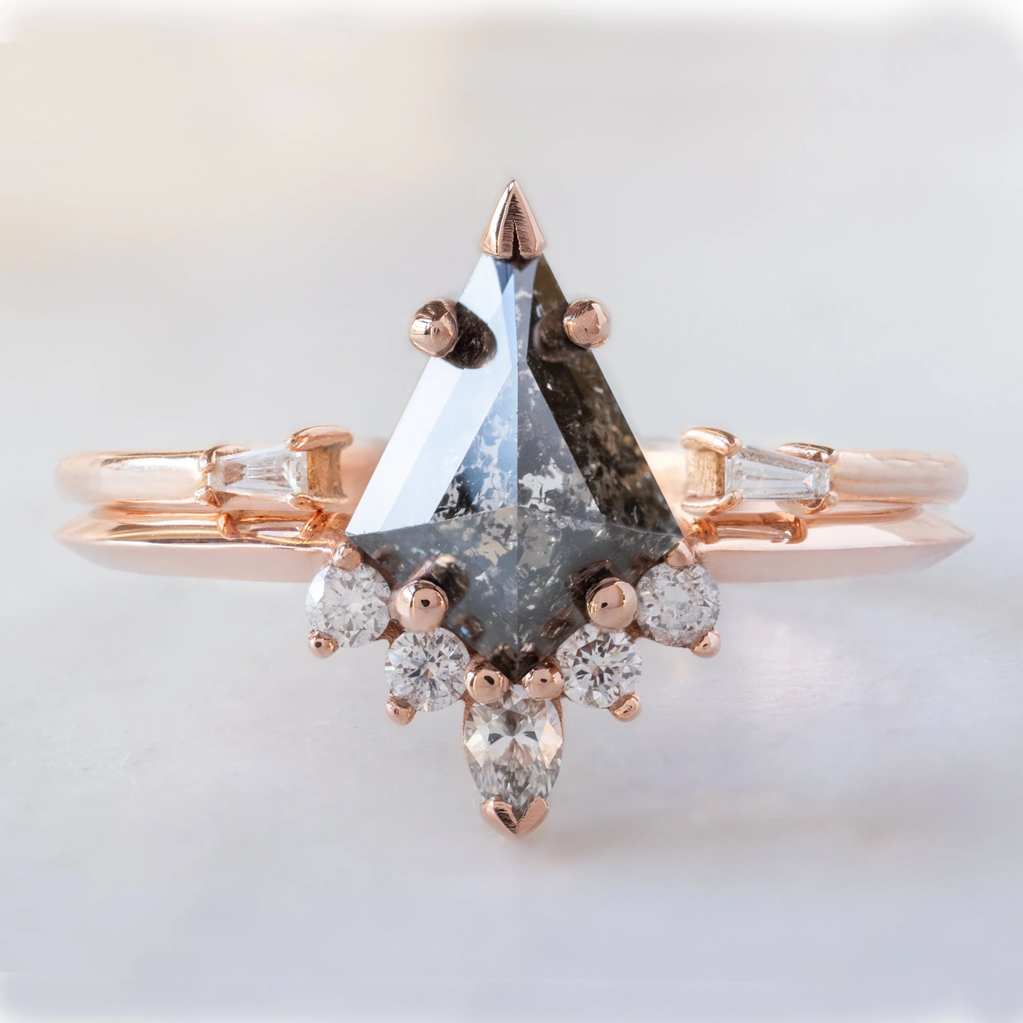 The Aster Ring | Build Your Own Kite Black Diamond Engagement Ring - Image 4