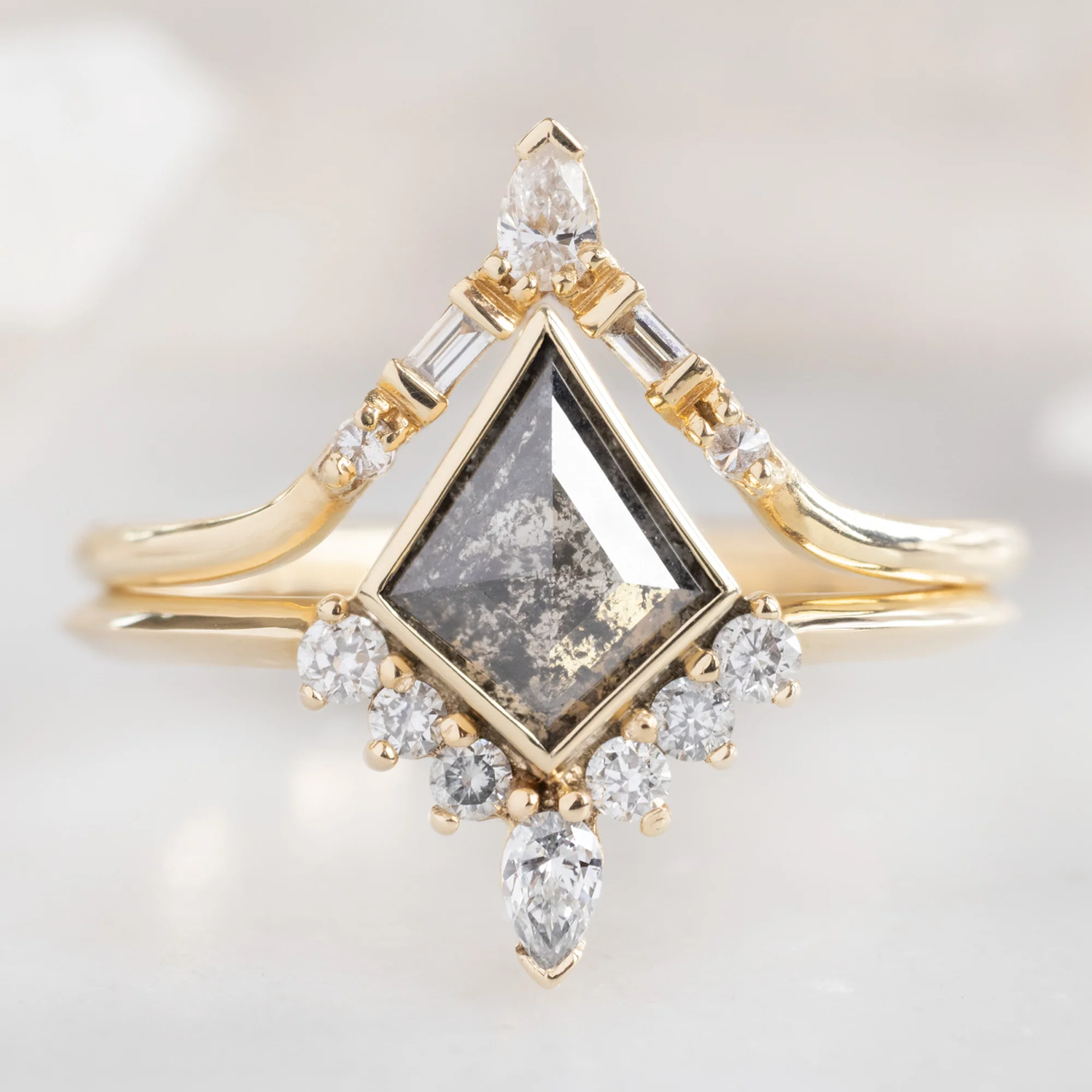 The Aster Ring | Build Your Own Kite Salt and Pepper Diamond Engagement Ring - Image 7