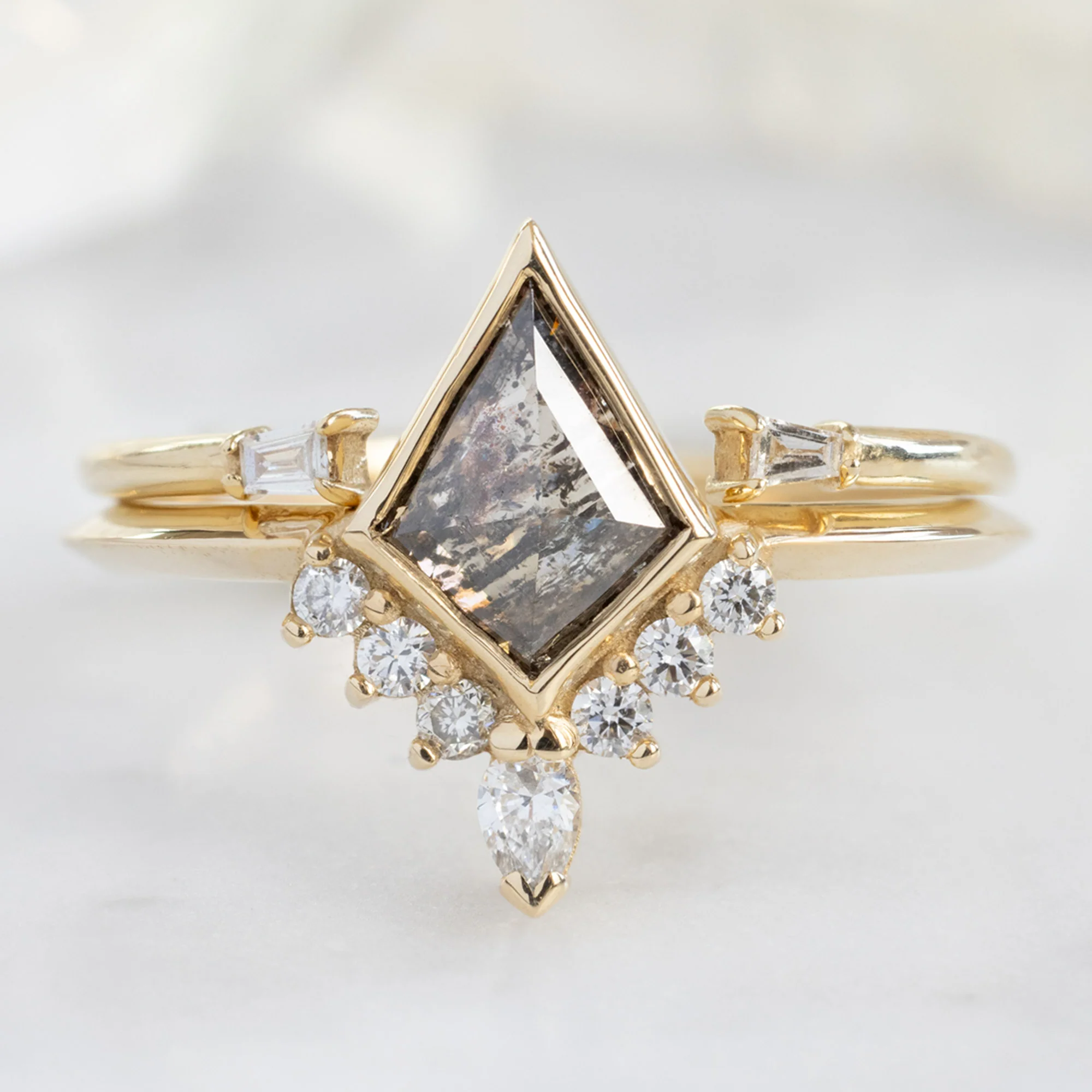The Aster Ring | Build Your Own Kite Salt and Pepper Diamond Engagement Ring - Image 9
