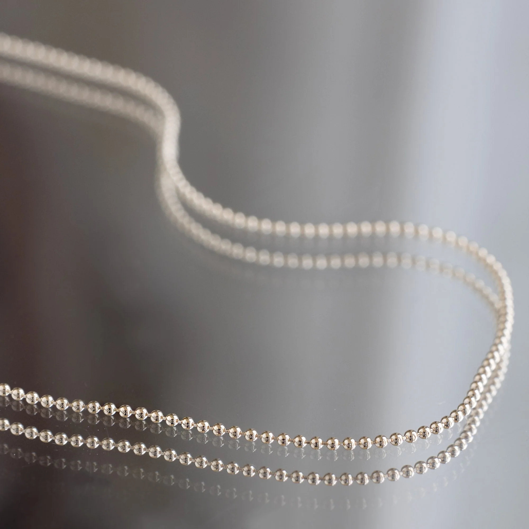 The Bead Chain Necklace | Yellow, Rose or White Gold - Image 8