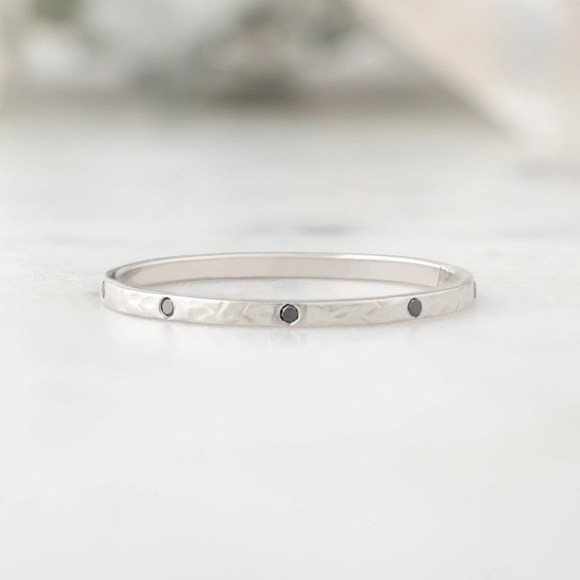 Black Diamond Eternity Band | Yellow, Rose or White Gold - Image 5
