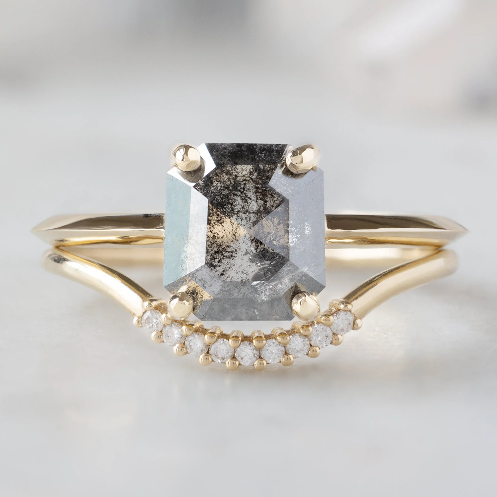 Design Your Own Custom | Emerald-Cut Diamond Engagement Ring - Image 3