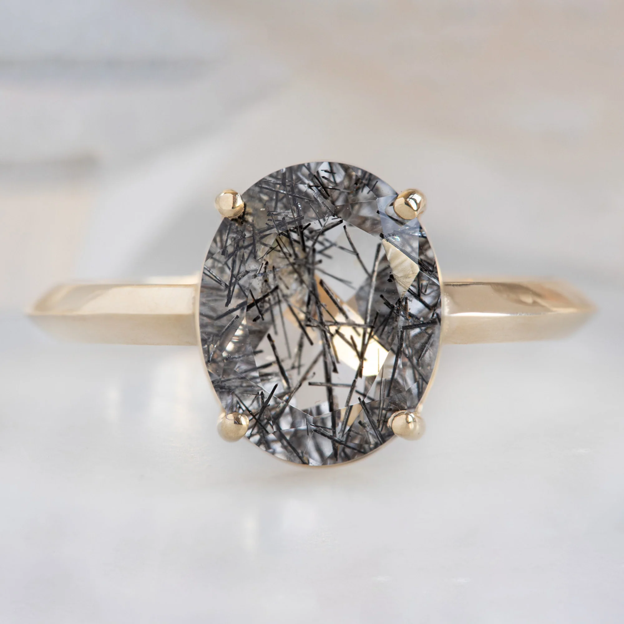 Design Your Own Custom | Tourmaline in Quartz Engagement Ring - Image 6