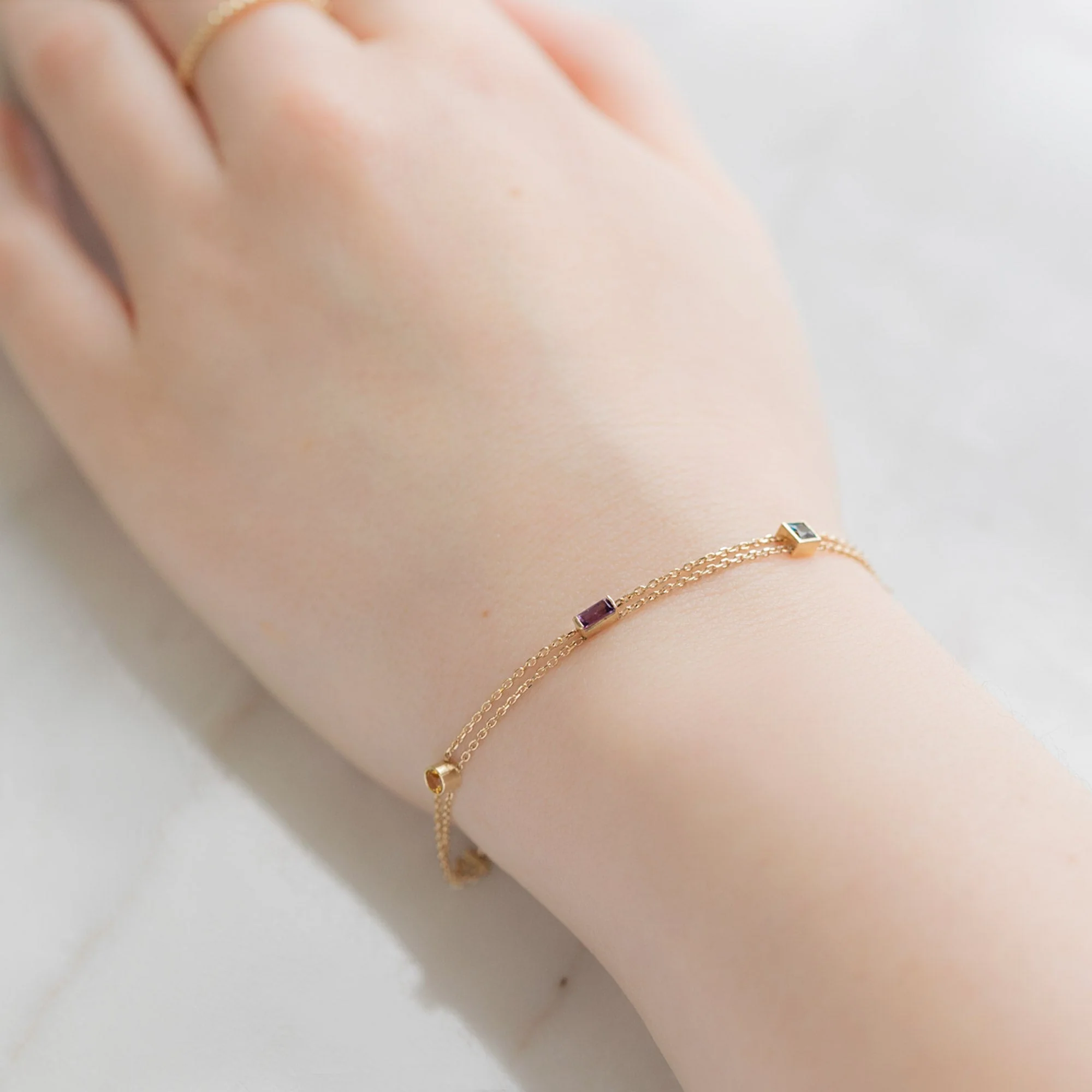 The Candy Gemstone Bracelet | Yellow Gold - Image 3