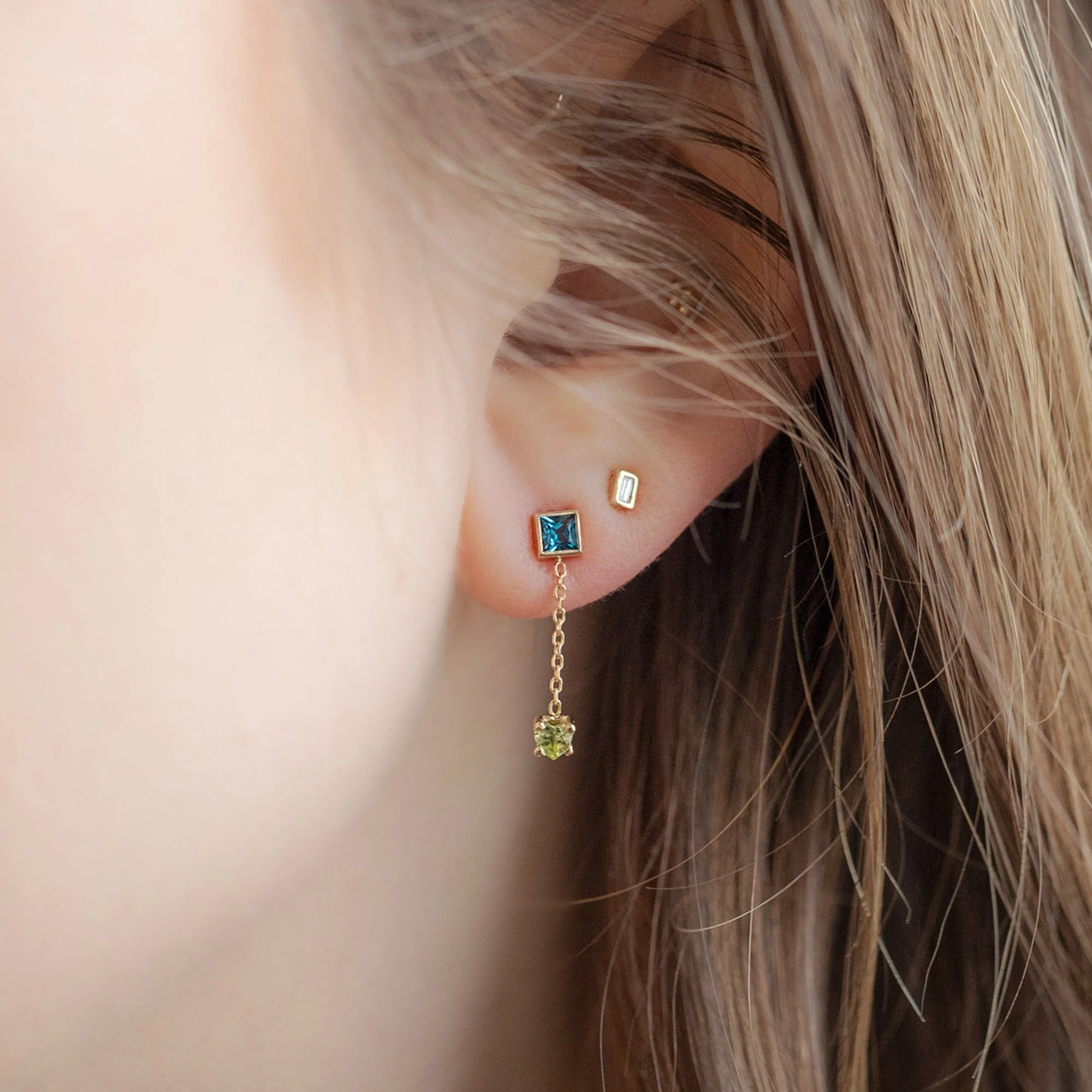 The Candy Gemstone Earrings | Yellow Gold - Image 3