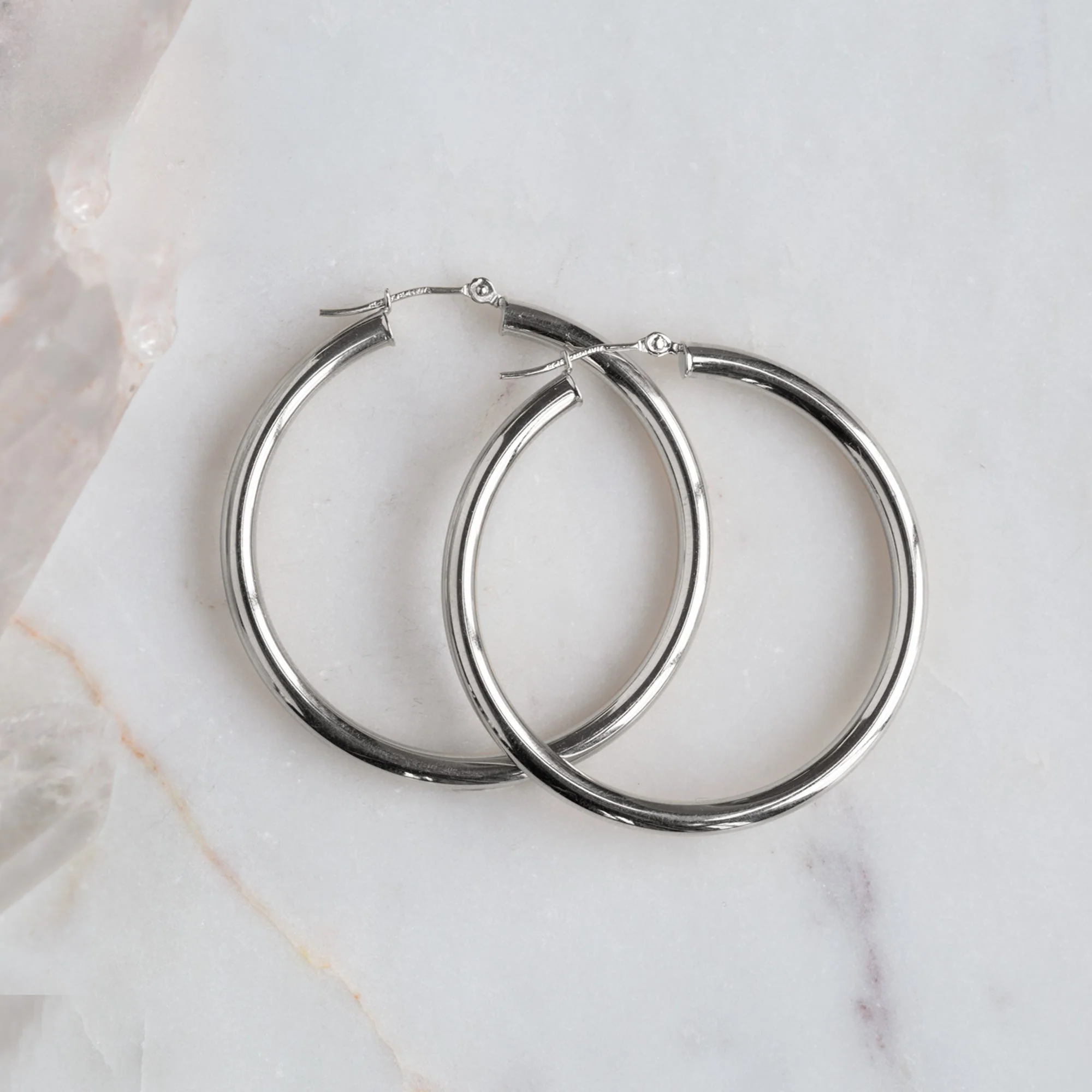 The Chunky Gold Hoop Earrings | Yellow, Rose or White Gold - Image 7