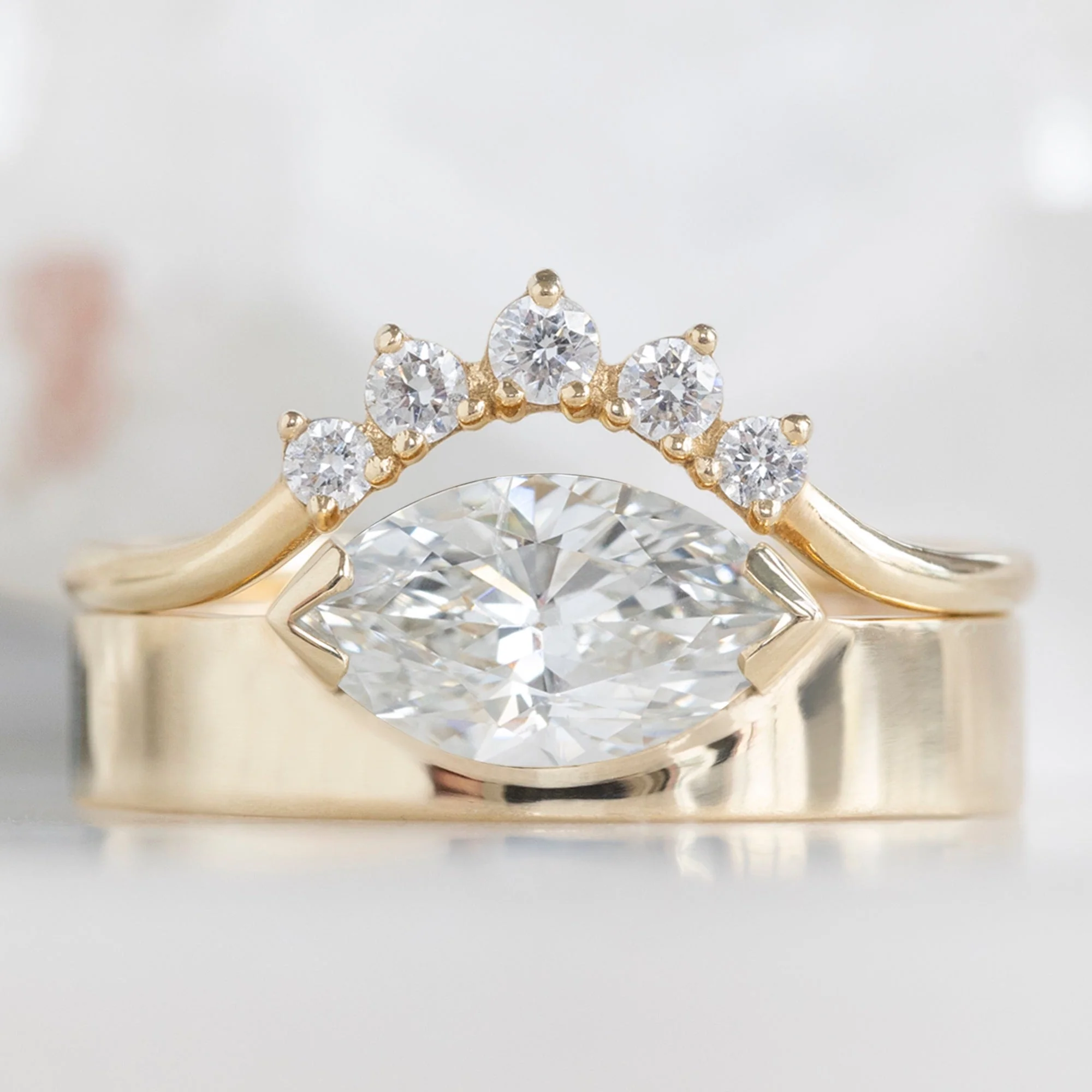 Design Your Own Custom | White Diamond Engagement Ring - Image 9