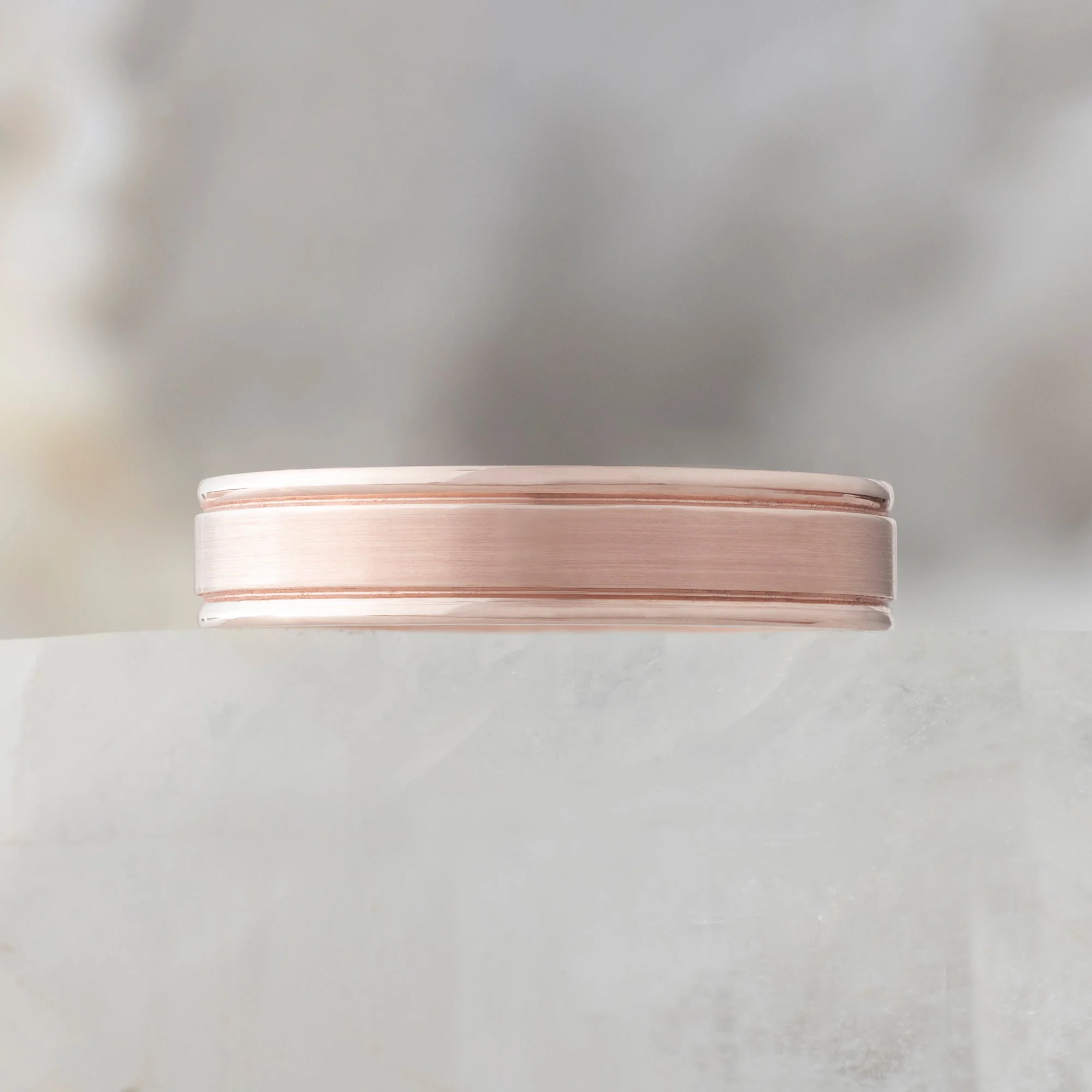 The Grooved Wedding Band | Yellow, Rose or White Gold - Image 4