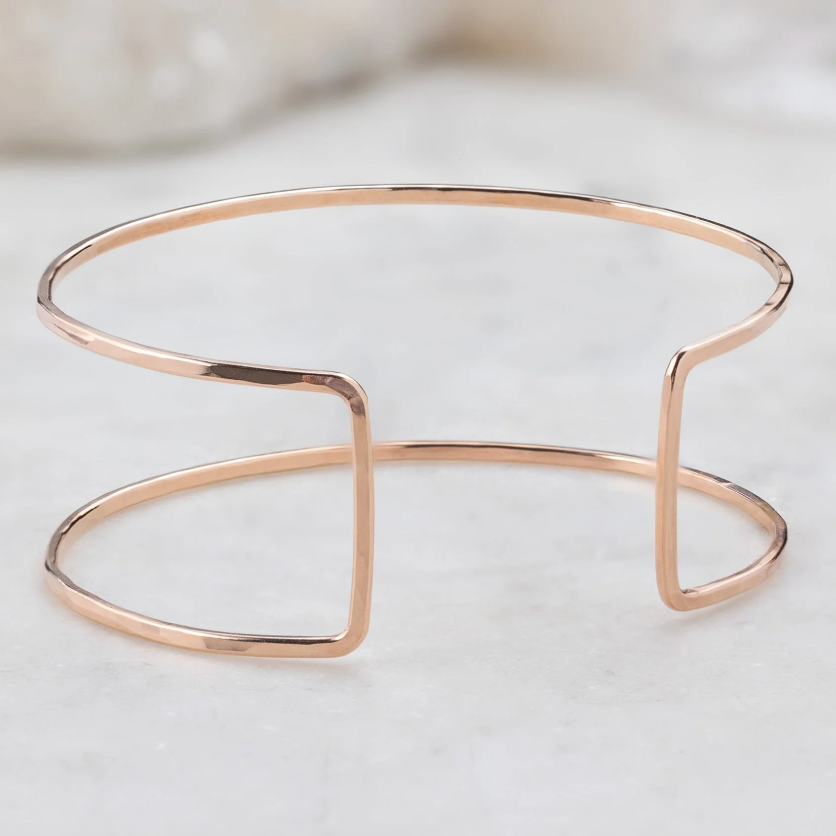 The Column Cuff Bracelet | Yellow, Rose or Sterling Silver - Image 4