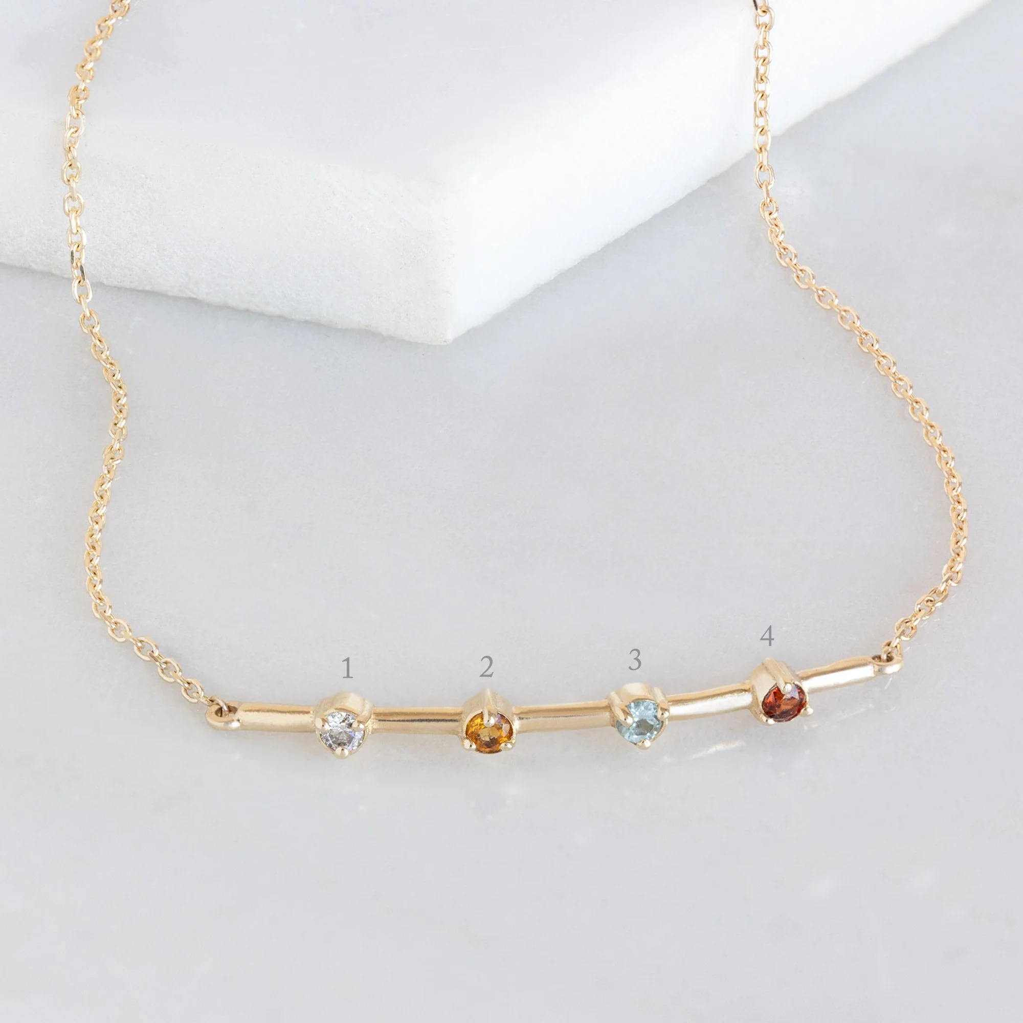 The Custom Multi-Birthstone Bracelet | 4 Stones - Image 3