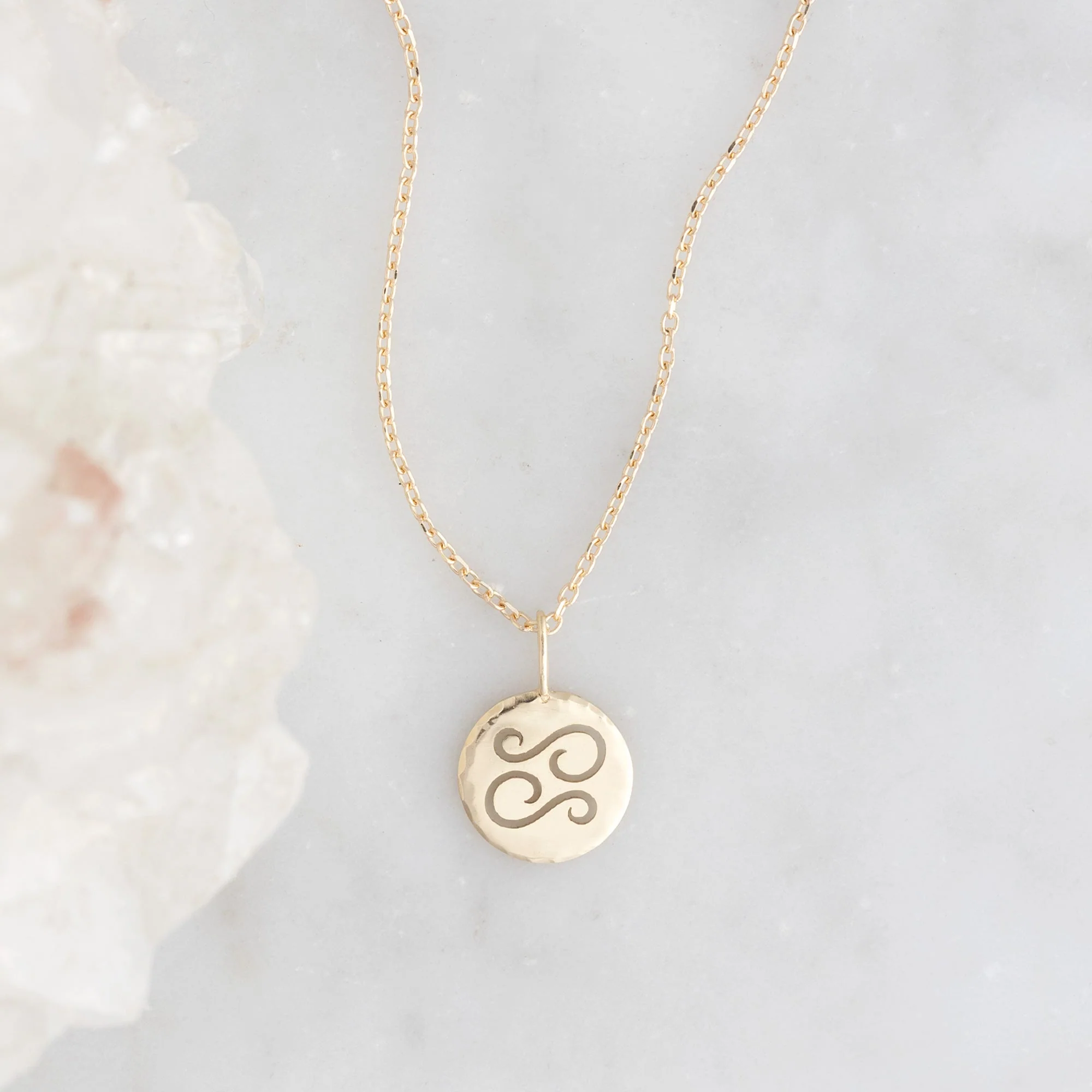 The Zodiac Birthstone Charm Necklace | Yellow, Rose or White Gold - Image 7