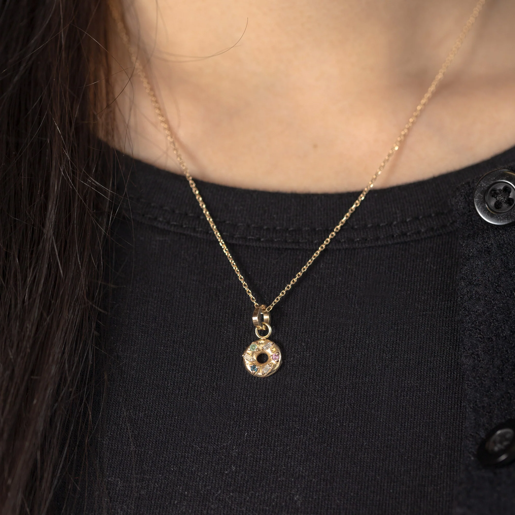 The Donut Charm | Yellow Gold - Image 3