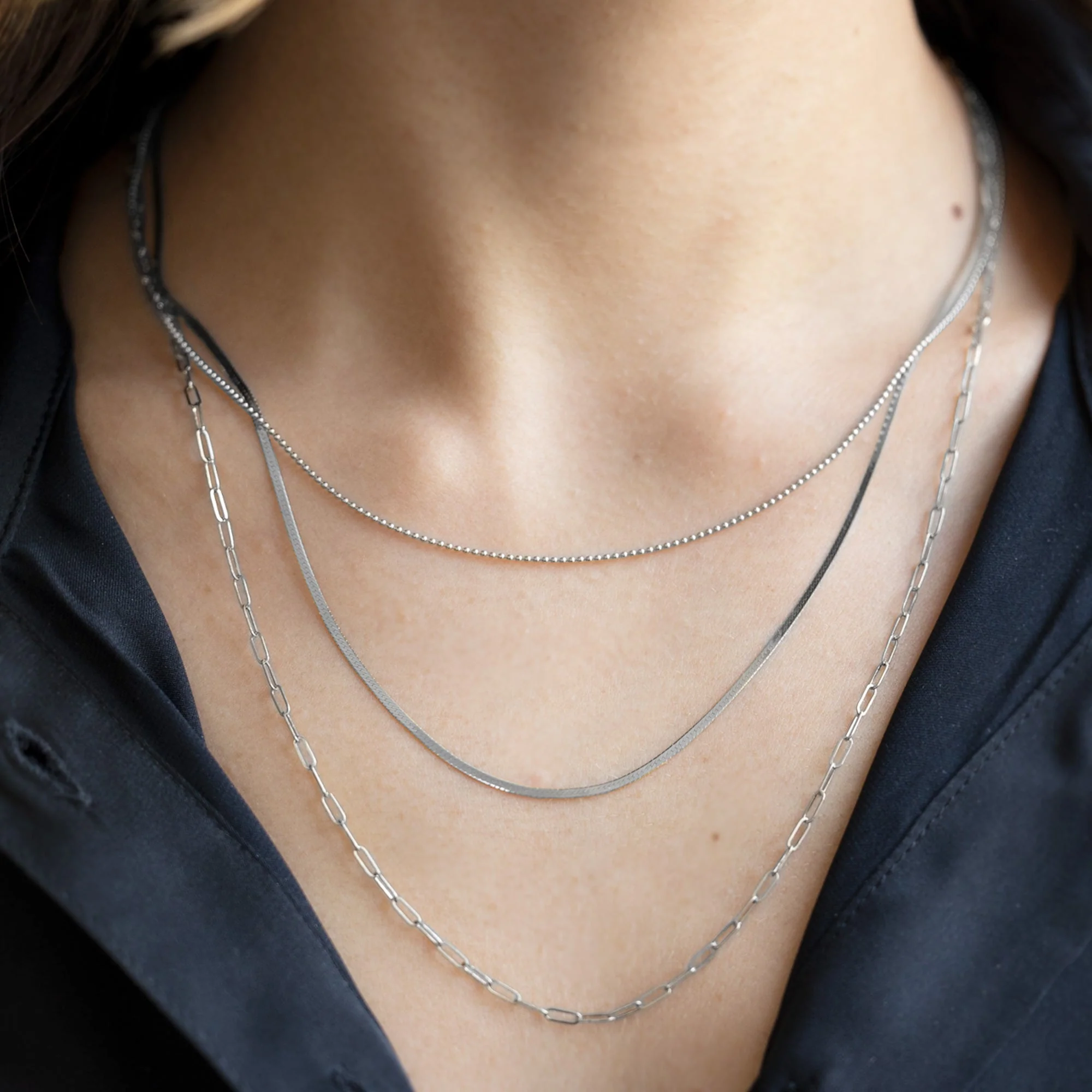 The Drawn Cable Link Chain Necklace | Yellow, Rose or White Gold - Image 13