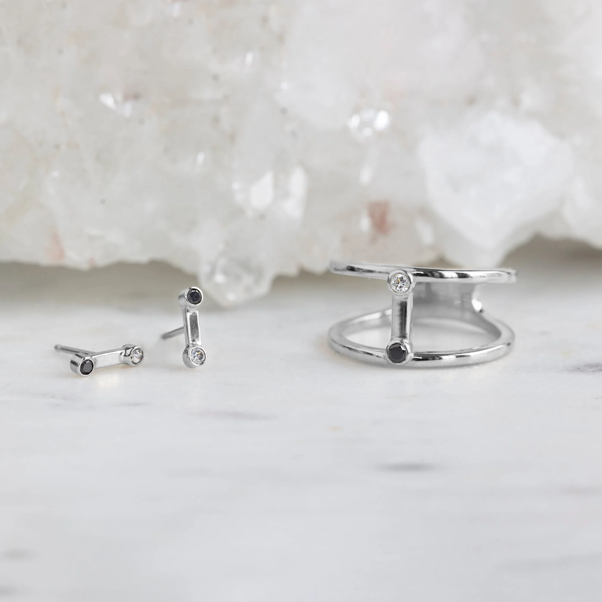 The Duality Diamond Cage Ring | Yellow, Rose or White Gold - Image 9