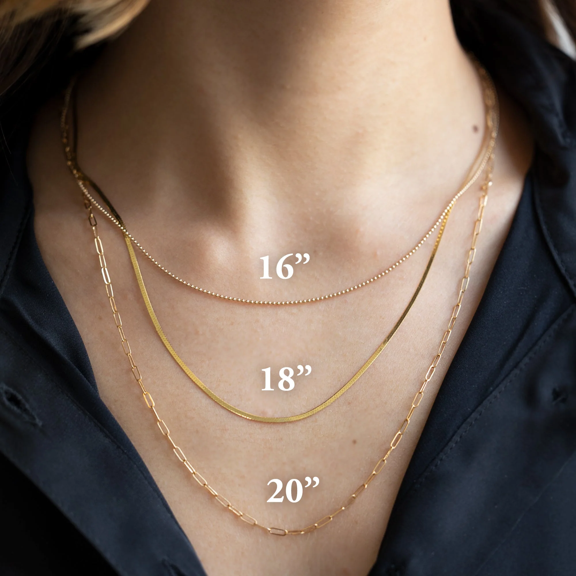 The Figaro Chain Necklace | Yellow, Rose or White Gold - Image 5