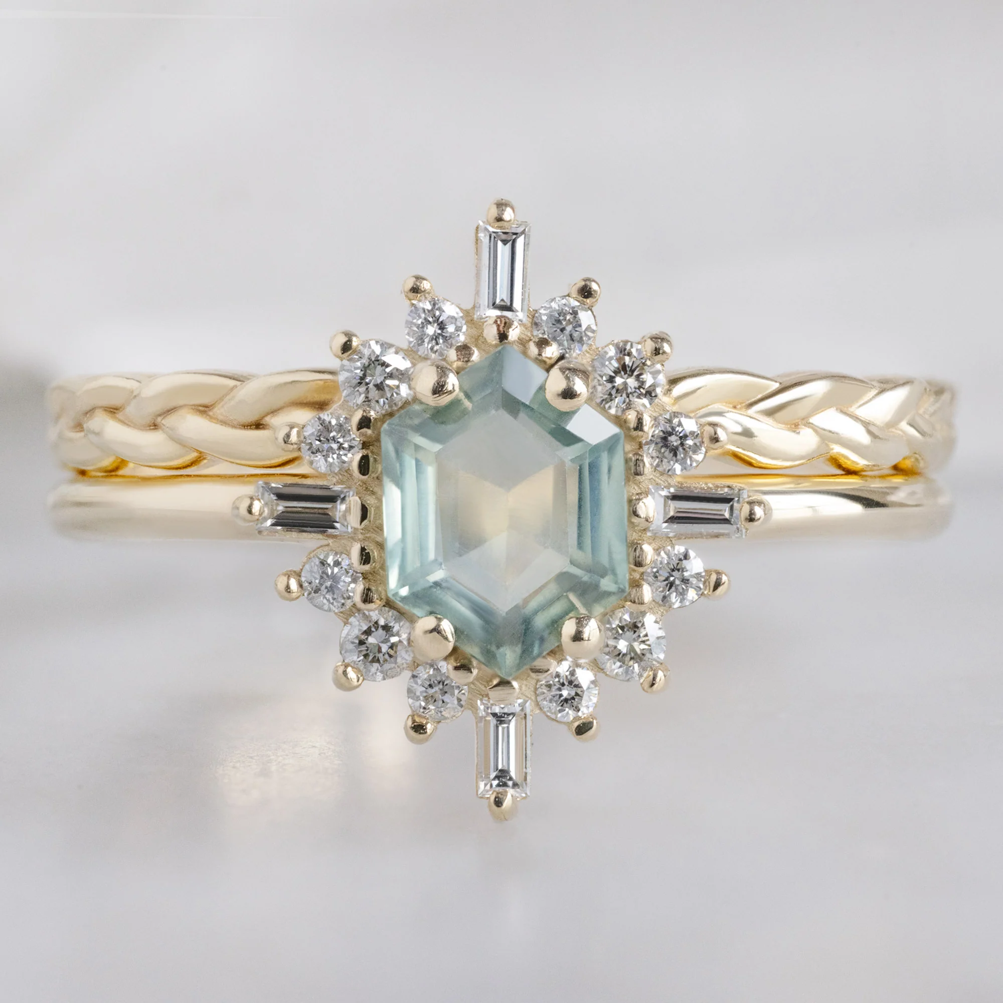The Gold Braided Stacking Band | Yellow, Rose or White Gold - Image 6