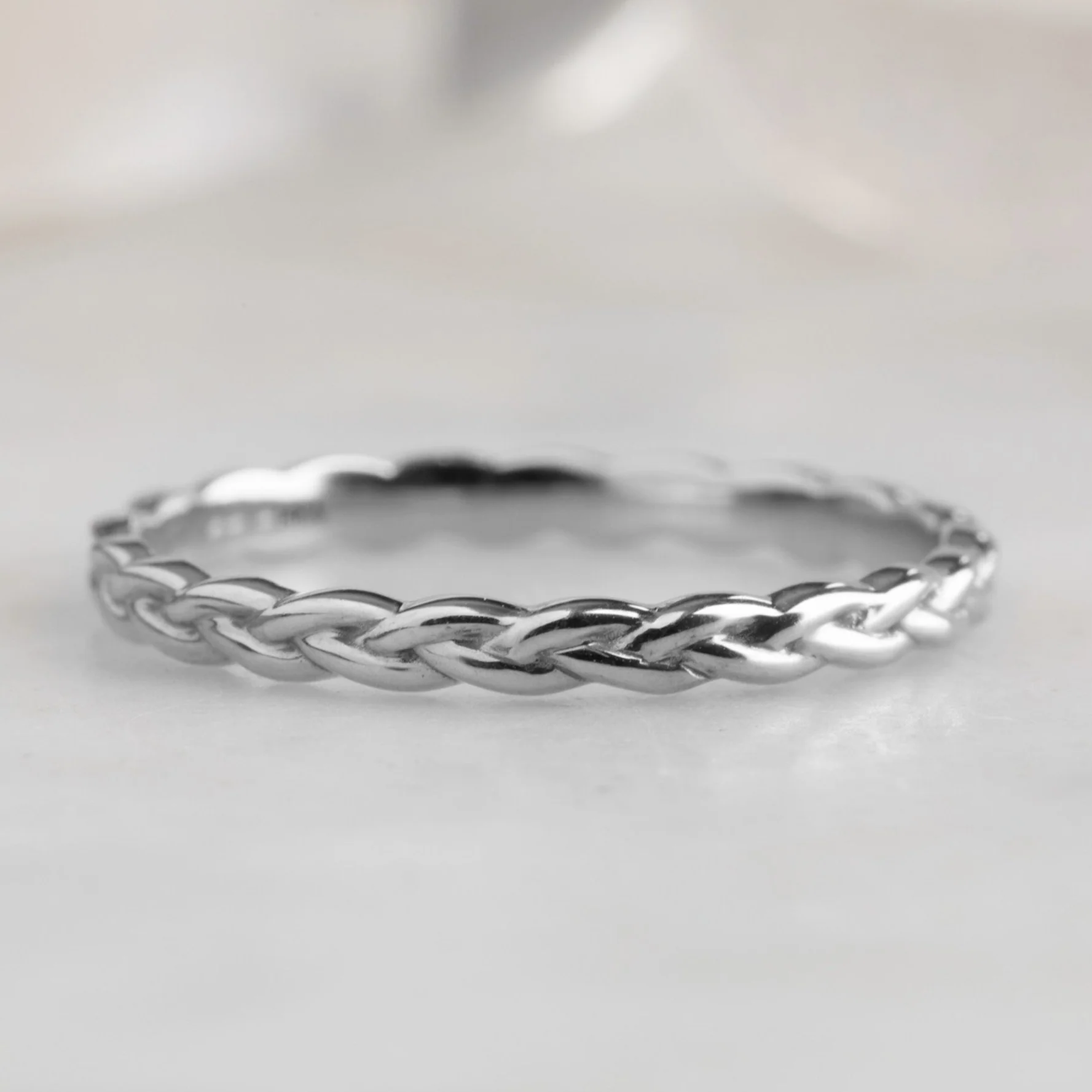 The Gold Braided Stacking Band | Yellow, Rose or White Gold - Image 7