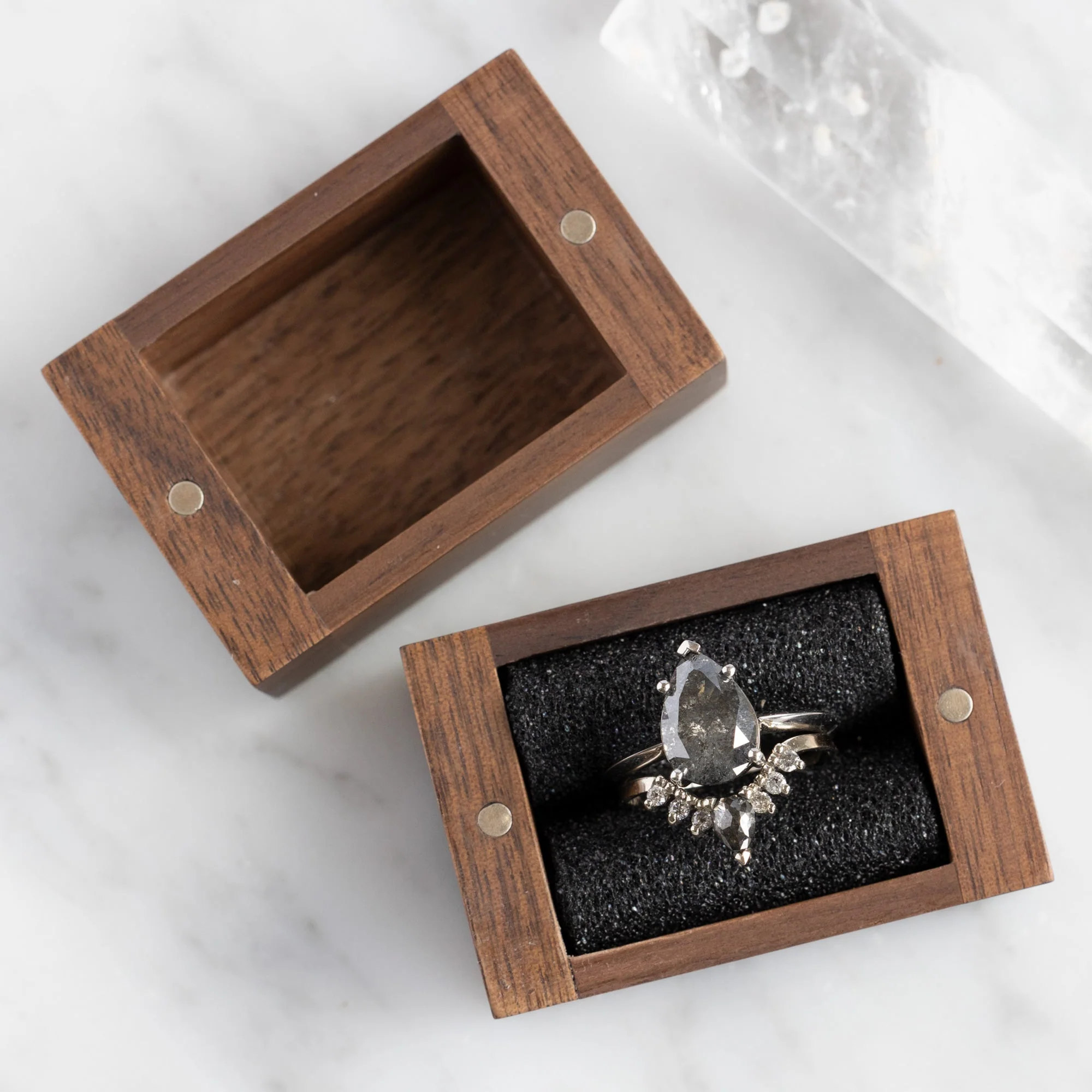 The Handcrafted Wooden Ring Box | Black Walnut - Image 2
