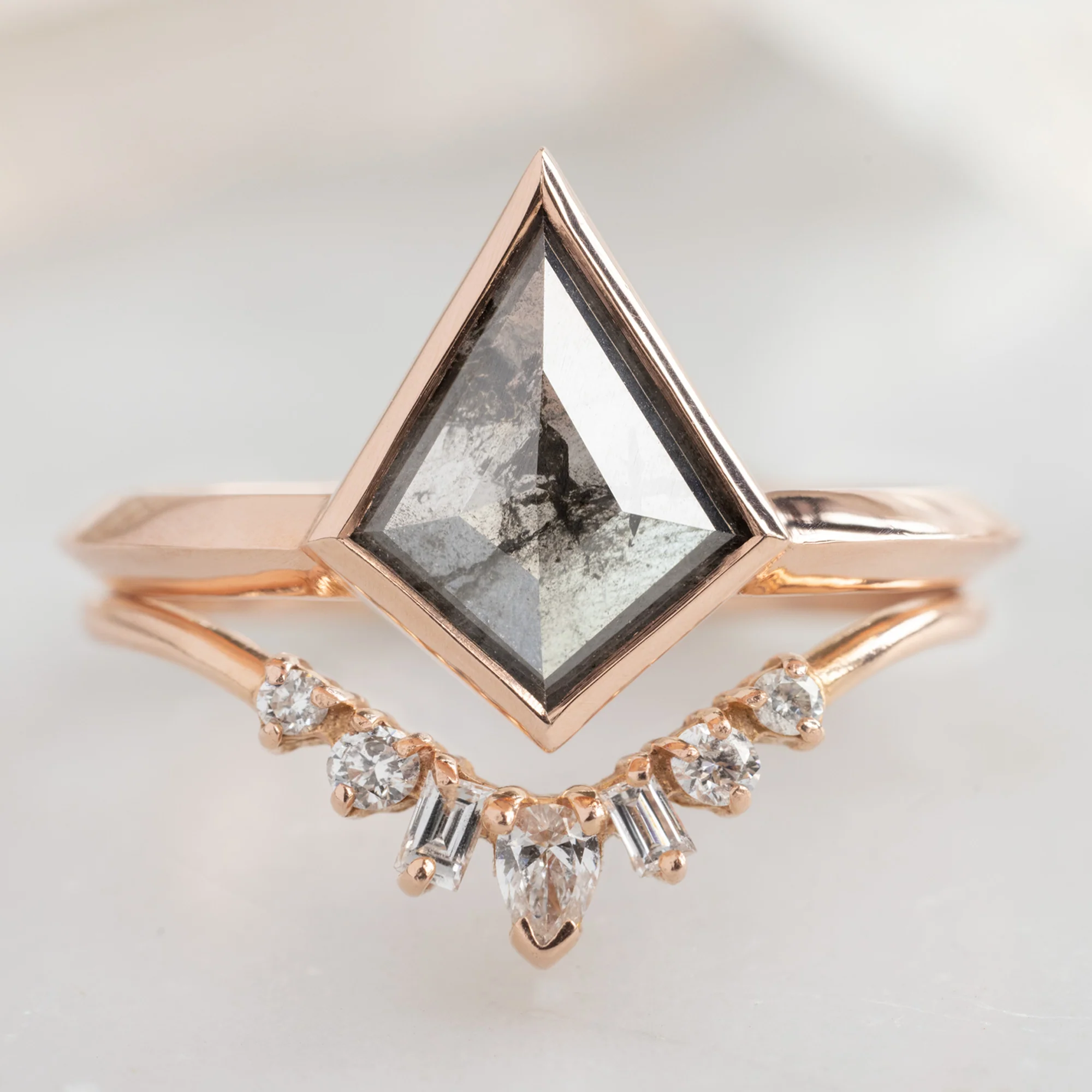 The Hazel Ring | Build Your Own Kite Salt and Pepper Diamond Engagement Ring - Image 5