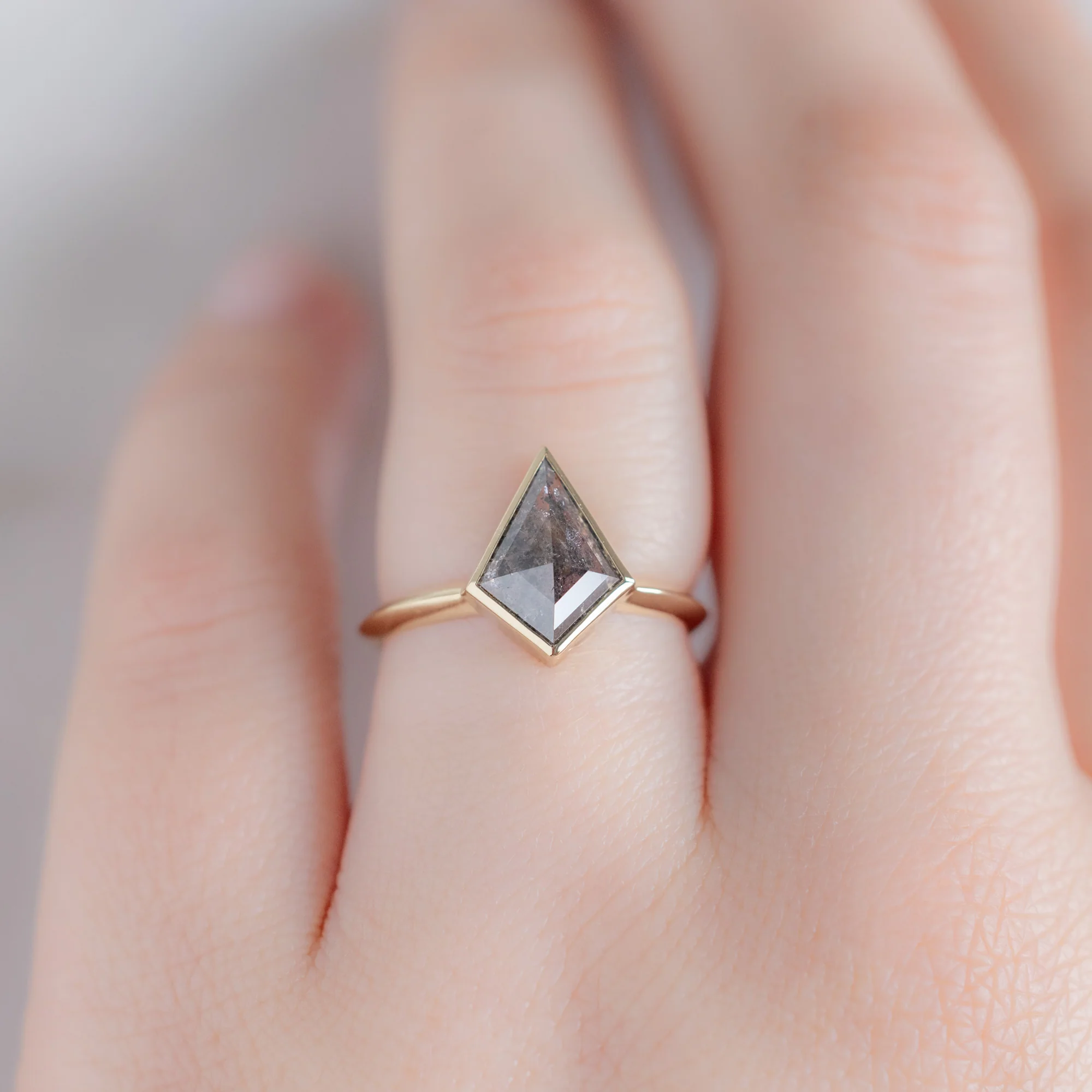The Hazel Ring | Build Your Own Kite Salt and Pepper Diamond Engagement Ring - Image 7