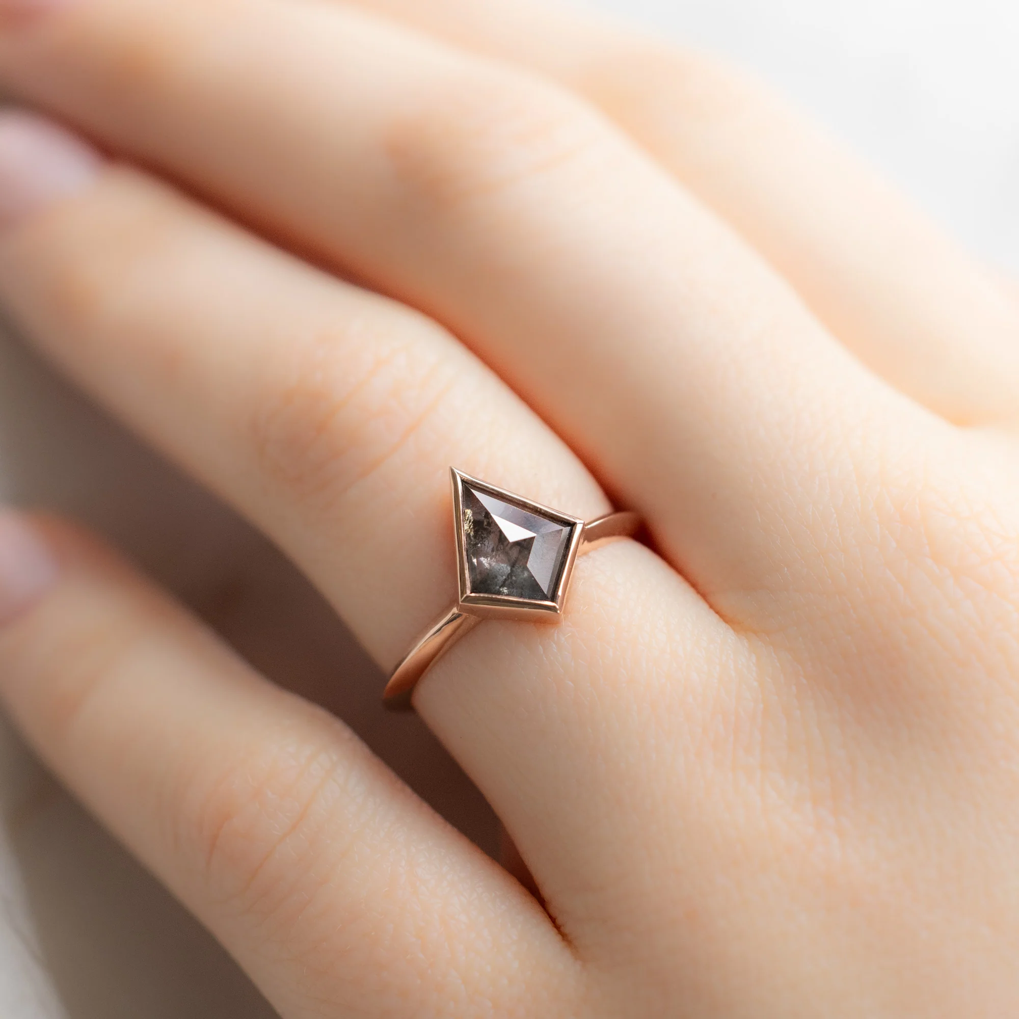 The Hazel Ring | Build Your Own Kite Salt and Pepper Diamond Engagement Ring - Image 8