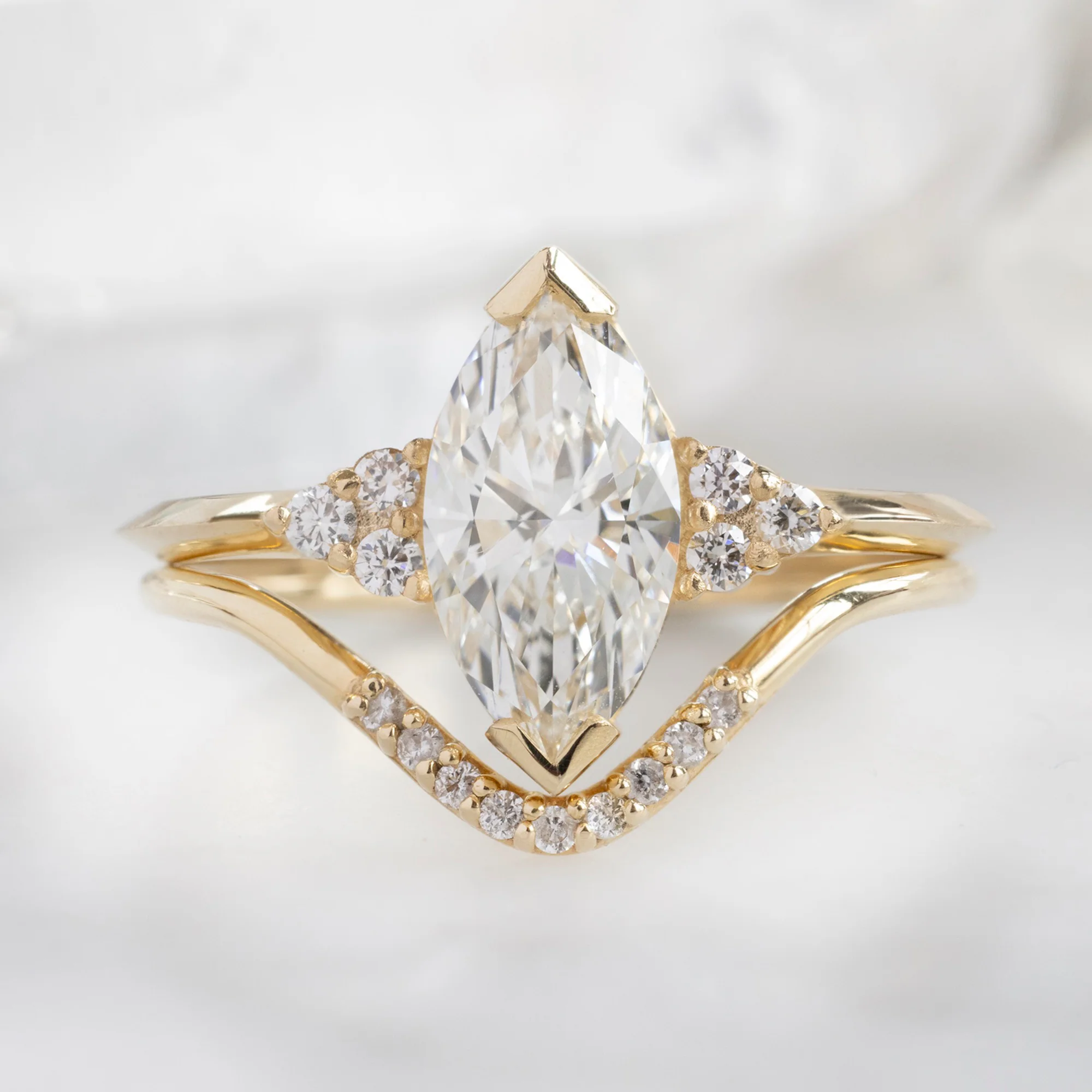 The Ivy Ring | 1.17ct Marquise Lab Grown Diamond in 14K Yellow Gold - Image 4