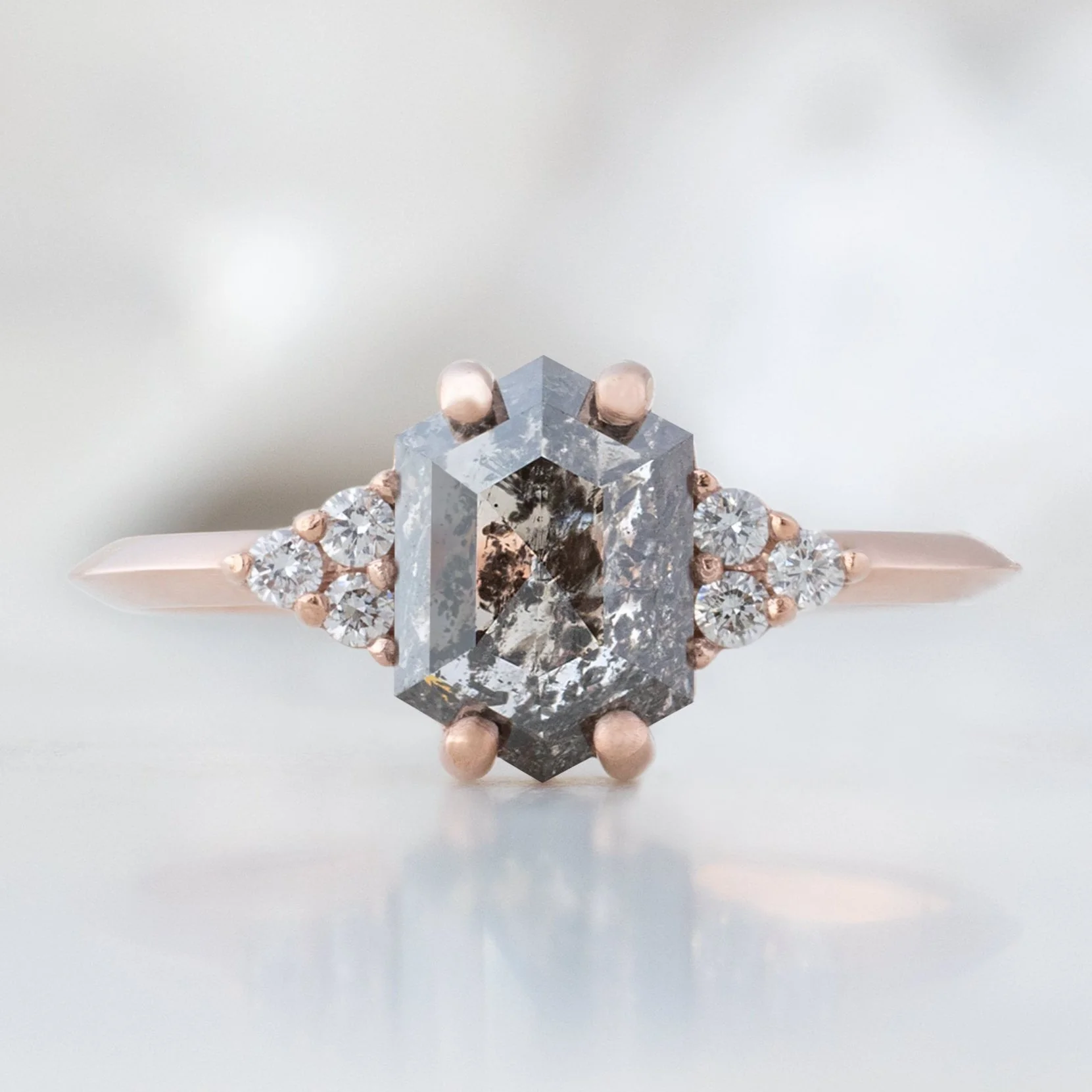 Design Your Own Custom | Hexagon Diamond Engagement Ring - Image 5
