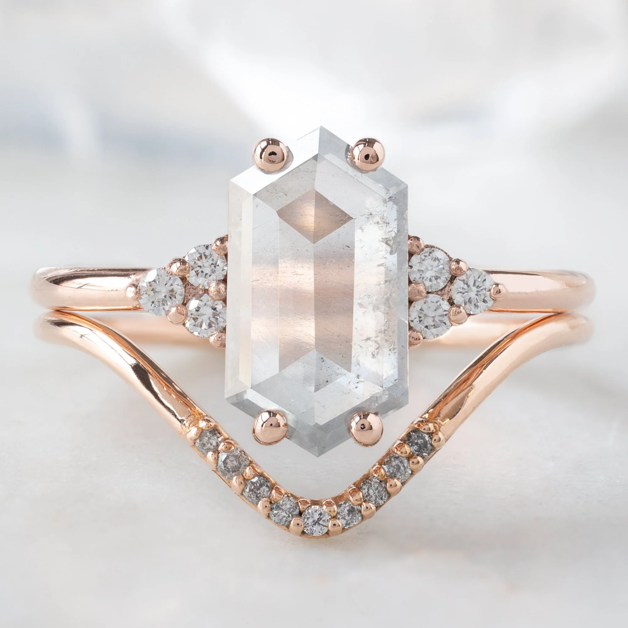 Design Your Own Custom | Hexagon Diamond Engagement Ring - Image 13