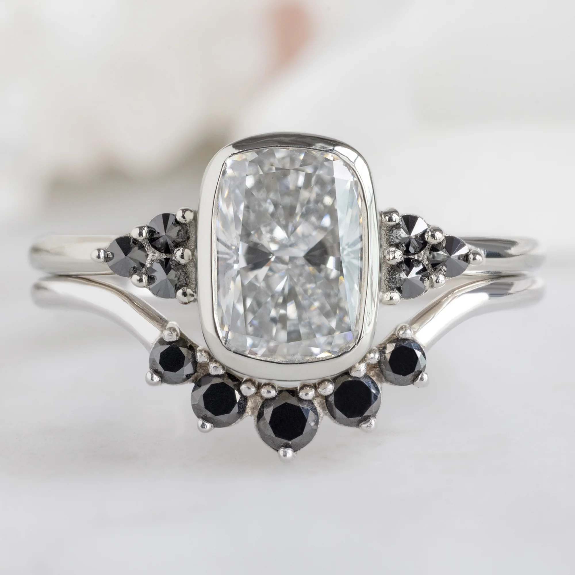 The Ivy Ring | 1.58ct Lab Grown Cushion Cut White Diamond in 14K White Gold - Image 3